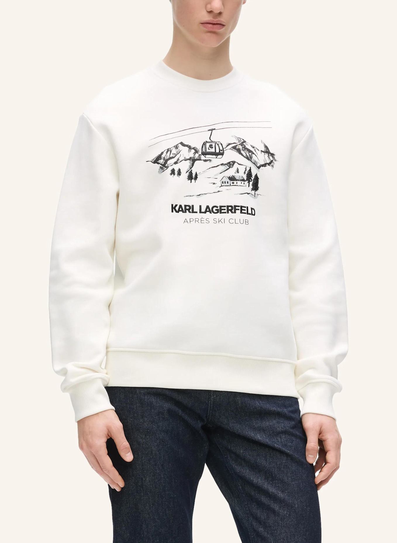 KARL LAGERFELD Sweatshirt: BEIGE