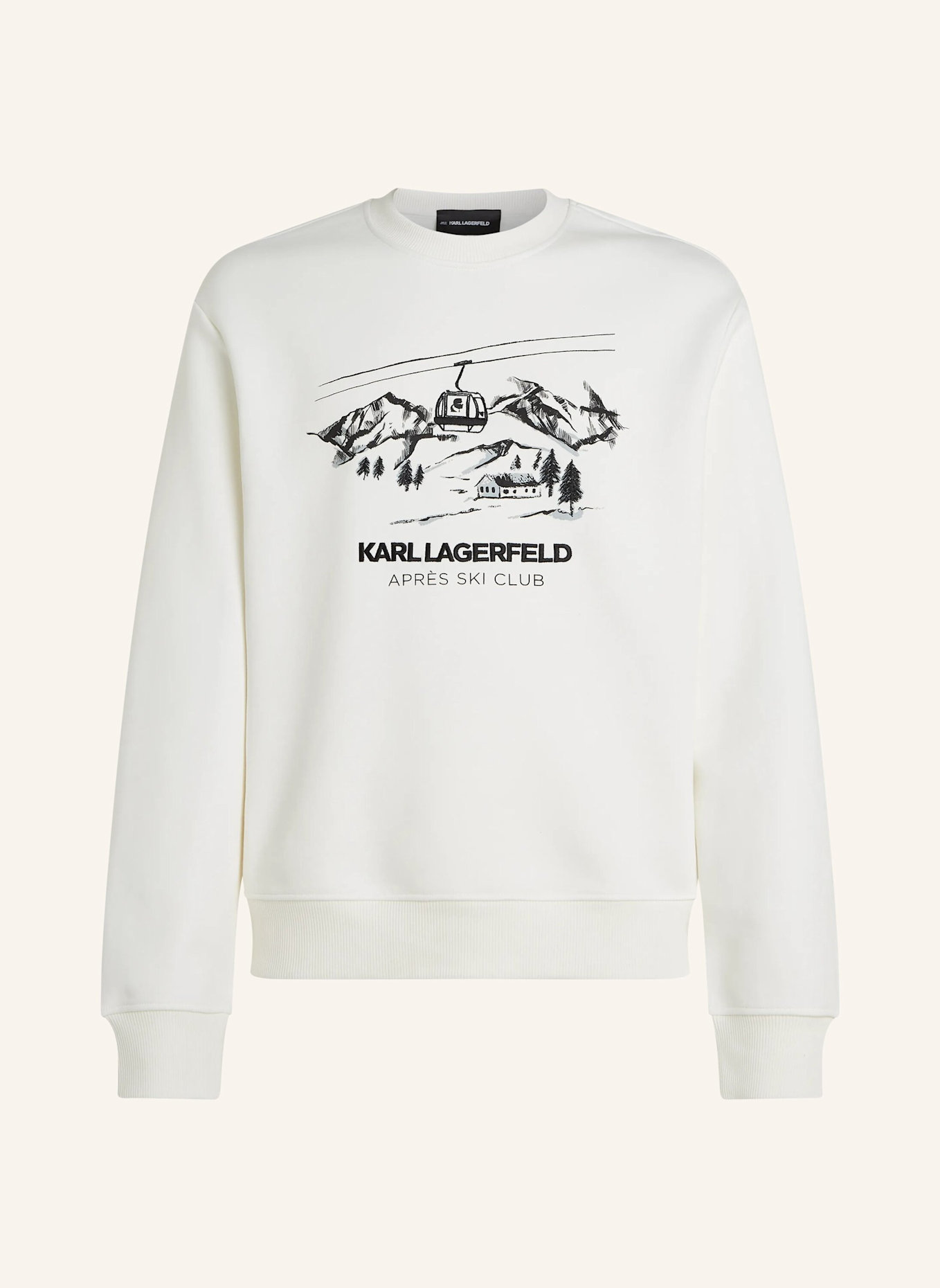 KARL LAGERFELD Sweatshirt: BEIGE