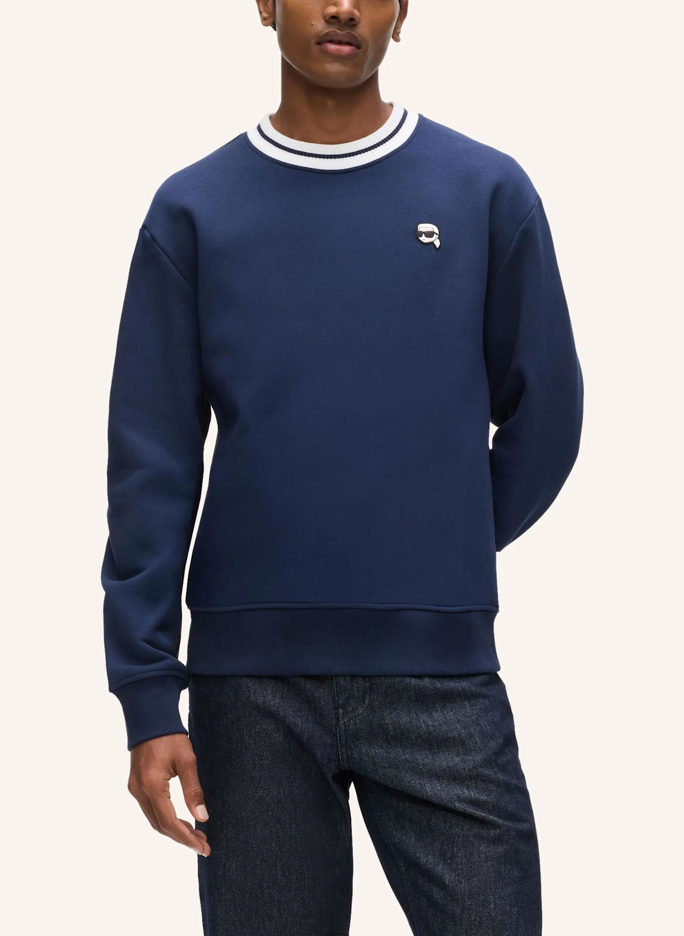 KARL LAGERFELD Sweatshirt: DUNKELBLAU