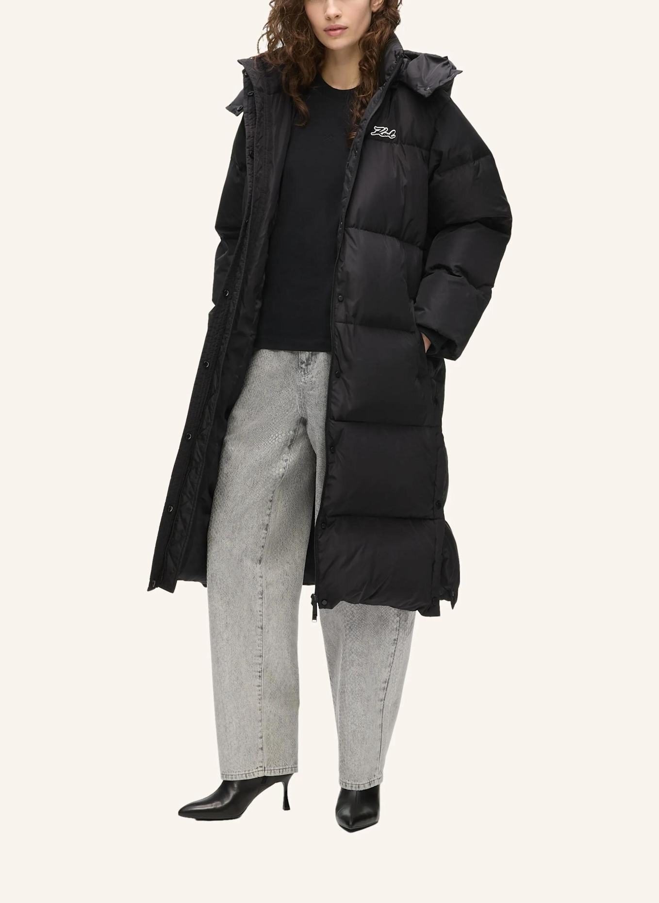 KARL LAGERFELD Mantel: SCHWARZ