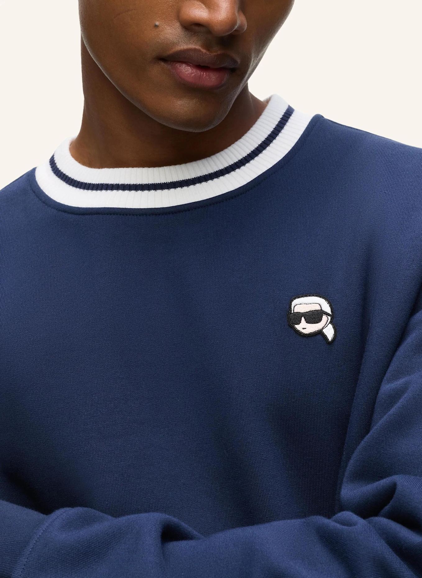 KARL LAGERFELD Sweatshirt: DUNKELBLAU