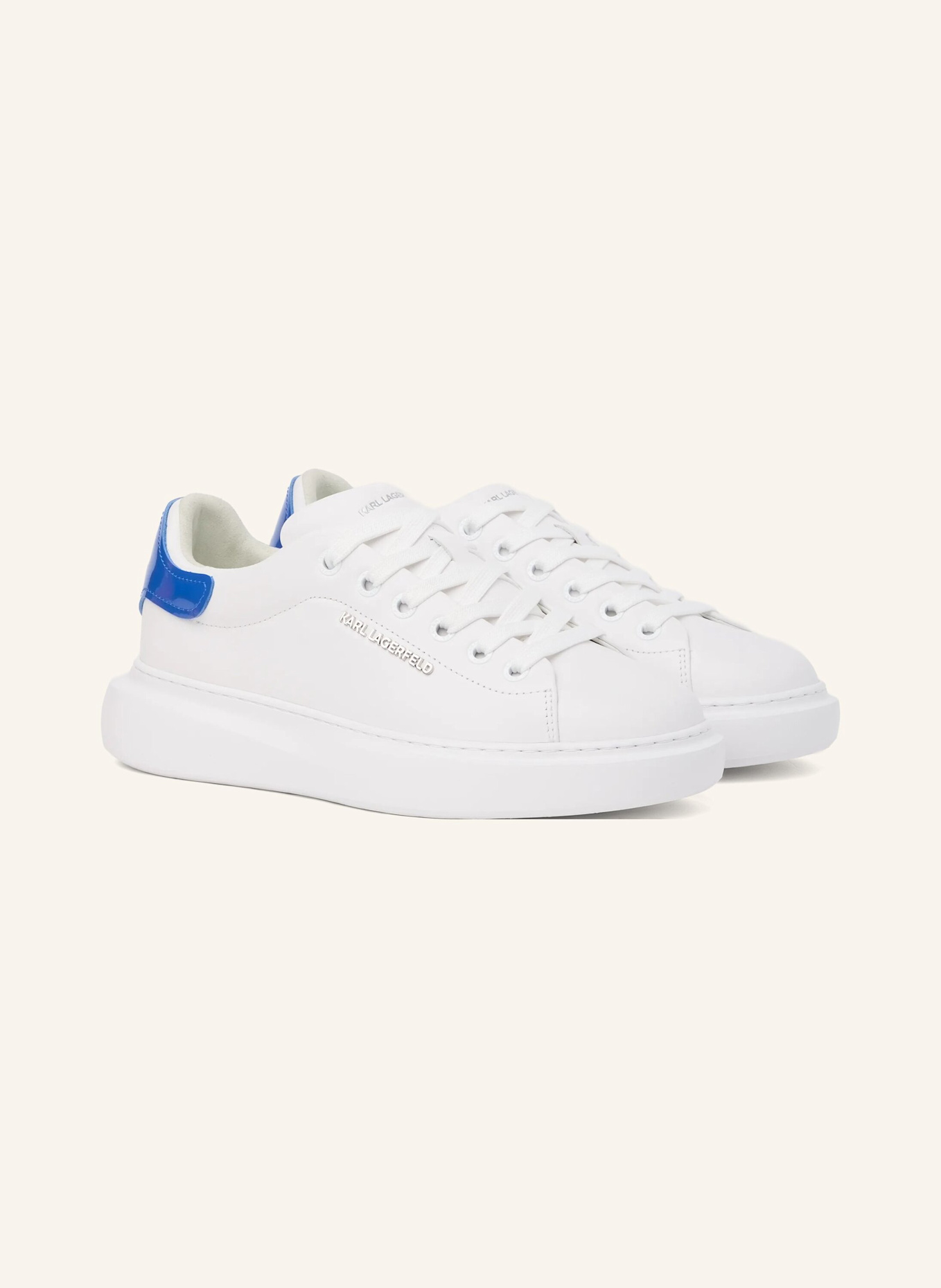 KARL LAGERFELD Sneaker: WEISS/ BLAU
