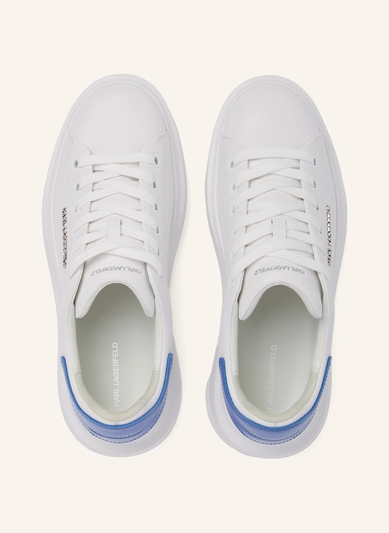 KARL LAGERFELD Sneaker: WEISS/ BLAU