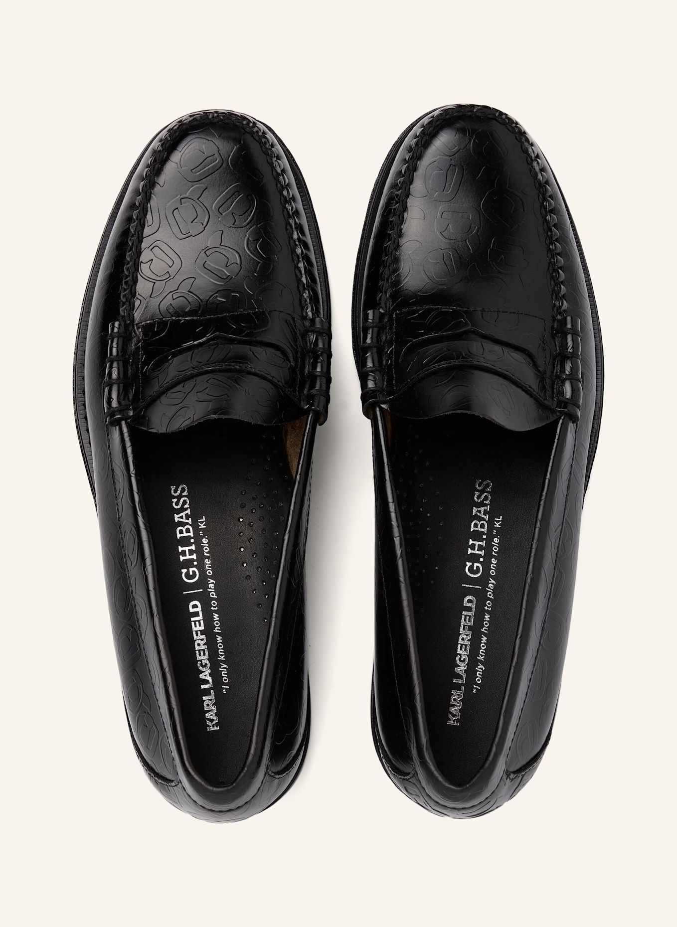 KARL LAGERFELD Flache Schuhe: SCHWARZ