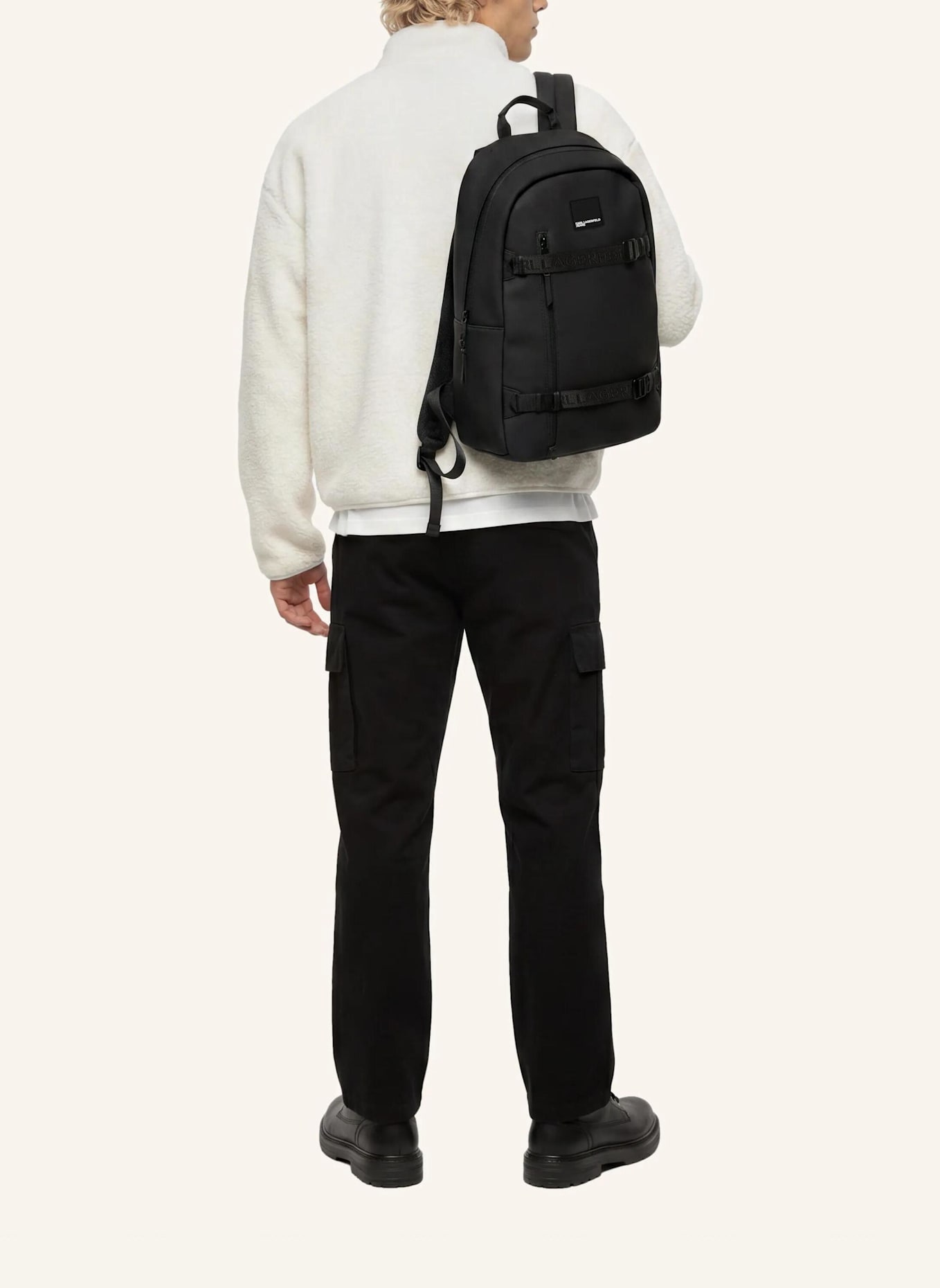 KARL LAGERFELD JEANS Rucksack: SCHWARZ