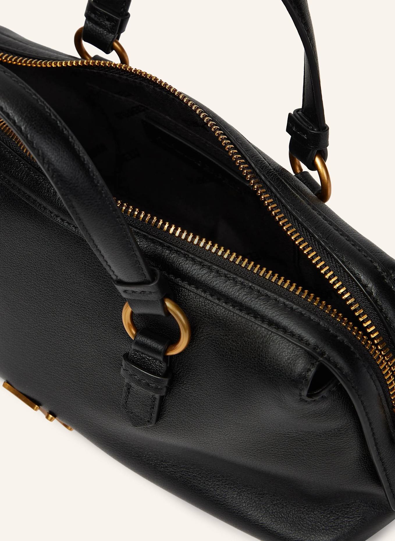 KARL LAGERFELD Bowlingtasche: SCHWARZ/ GOLD