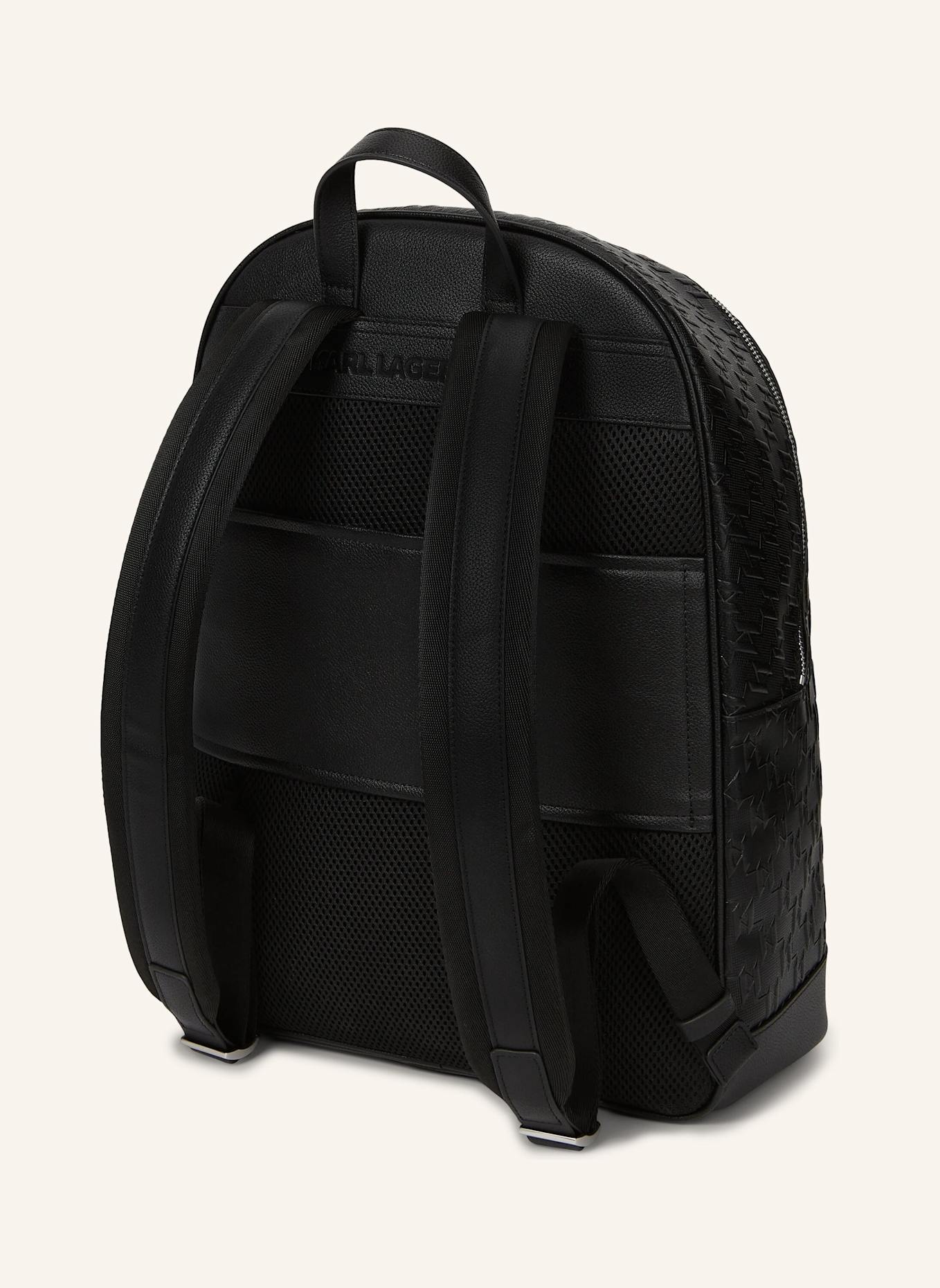 KARL LAGERFELD Rucksack: SCHWARZ