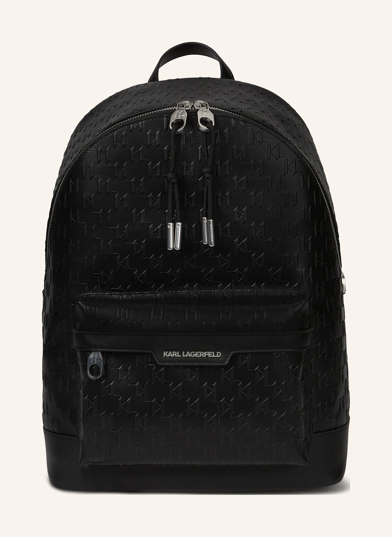 KARL LAGERFELD Rucksack: SCHWARZ
