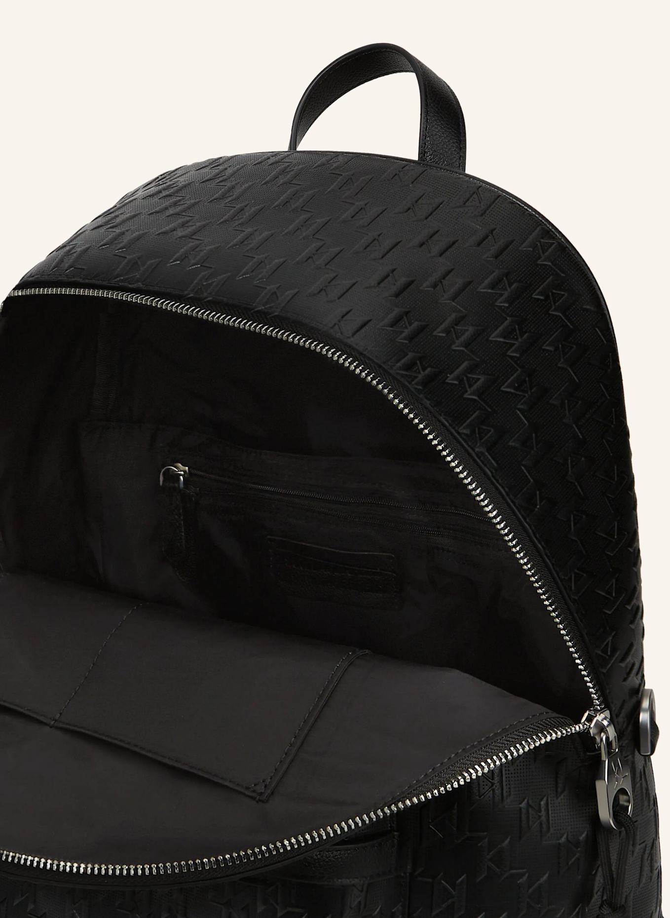 KARL LAGERFELD Rucksack: SCHWARZ