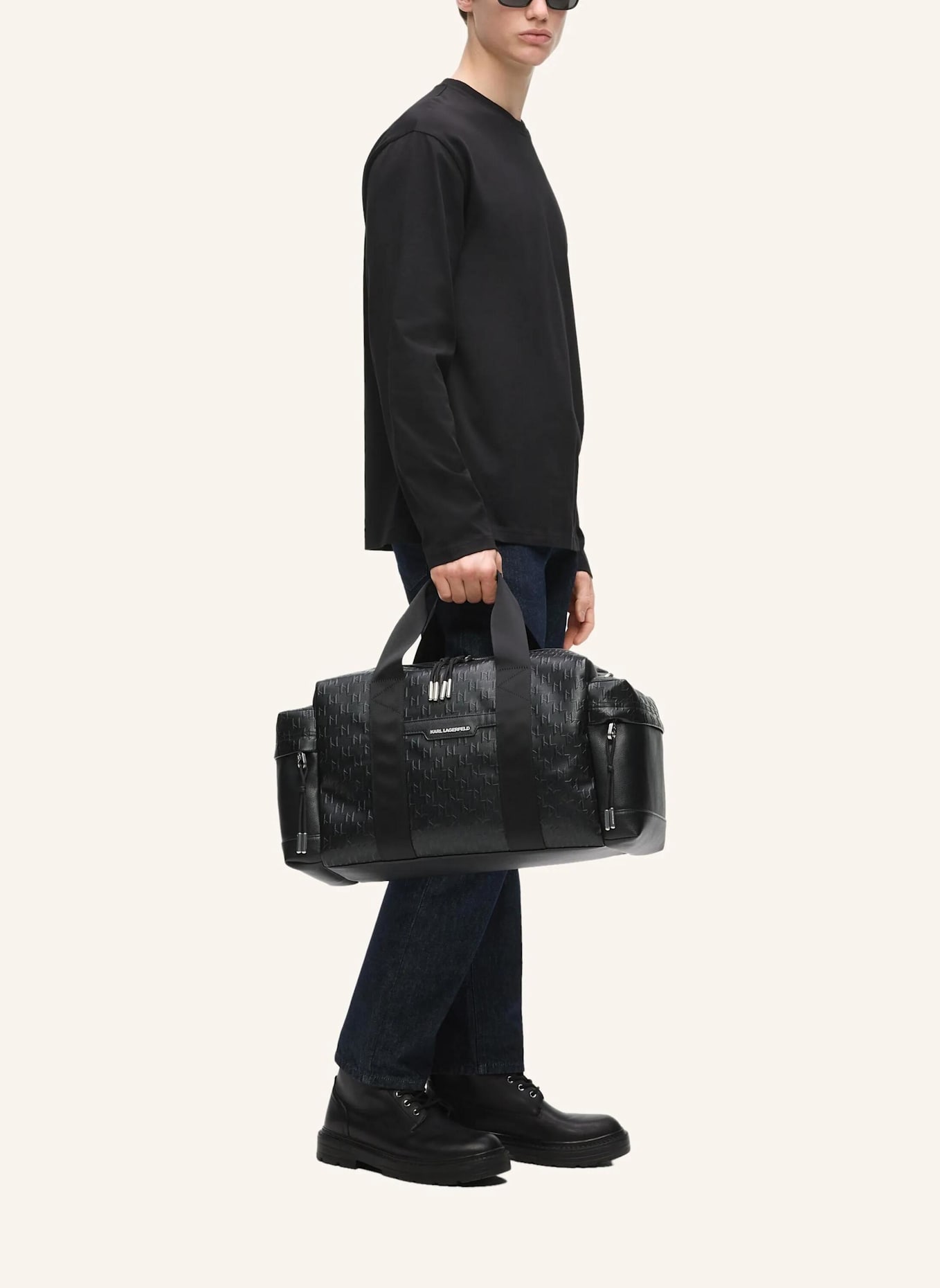 KARL LAGERFELD Weekender: SCHWARZ