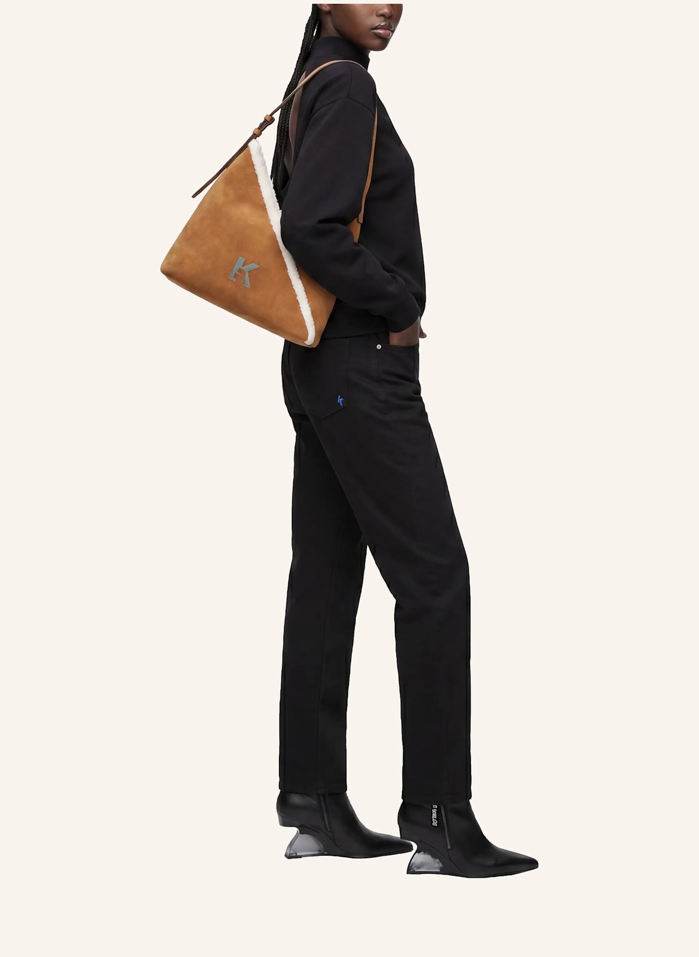 KARL LAGERFELD JEANS Handtasche: BRAUN