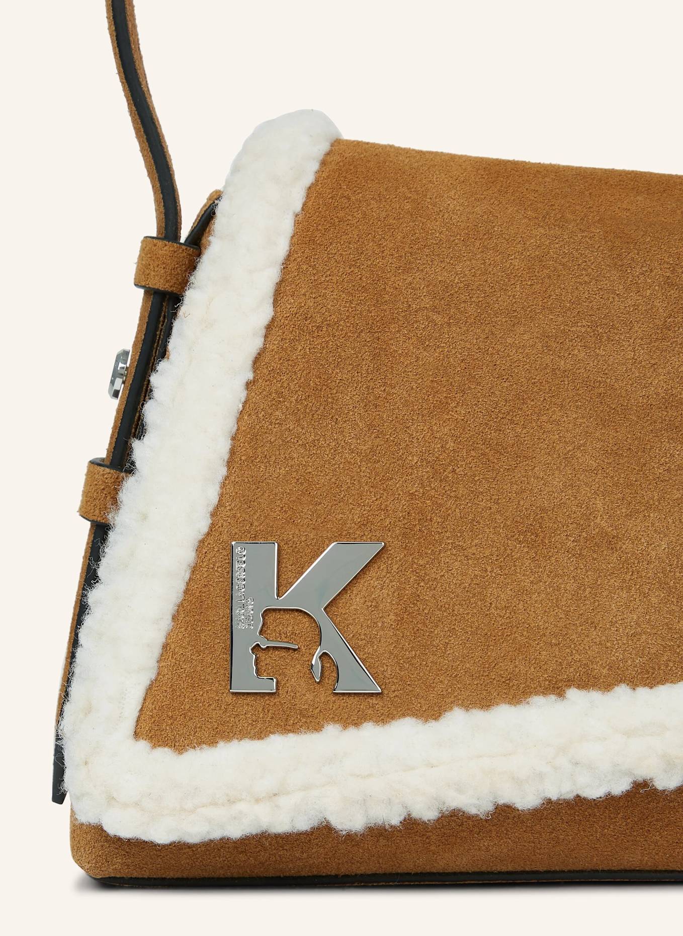 KARL LAGERFELD JEANS Schultertasche: BRAUN