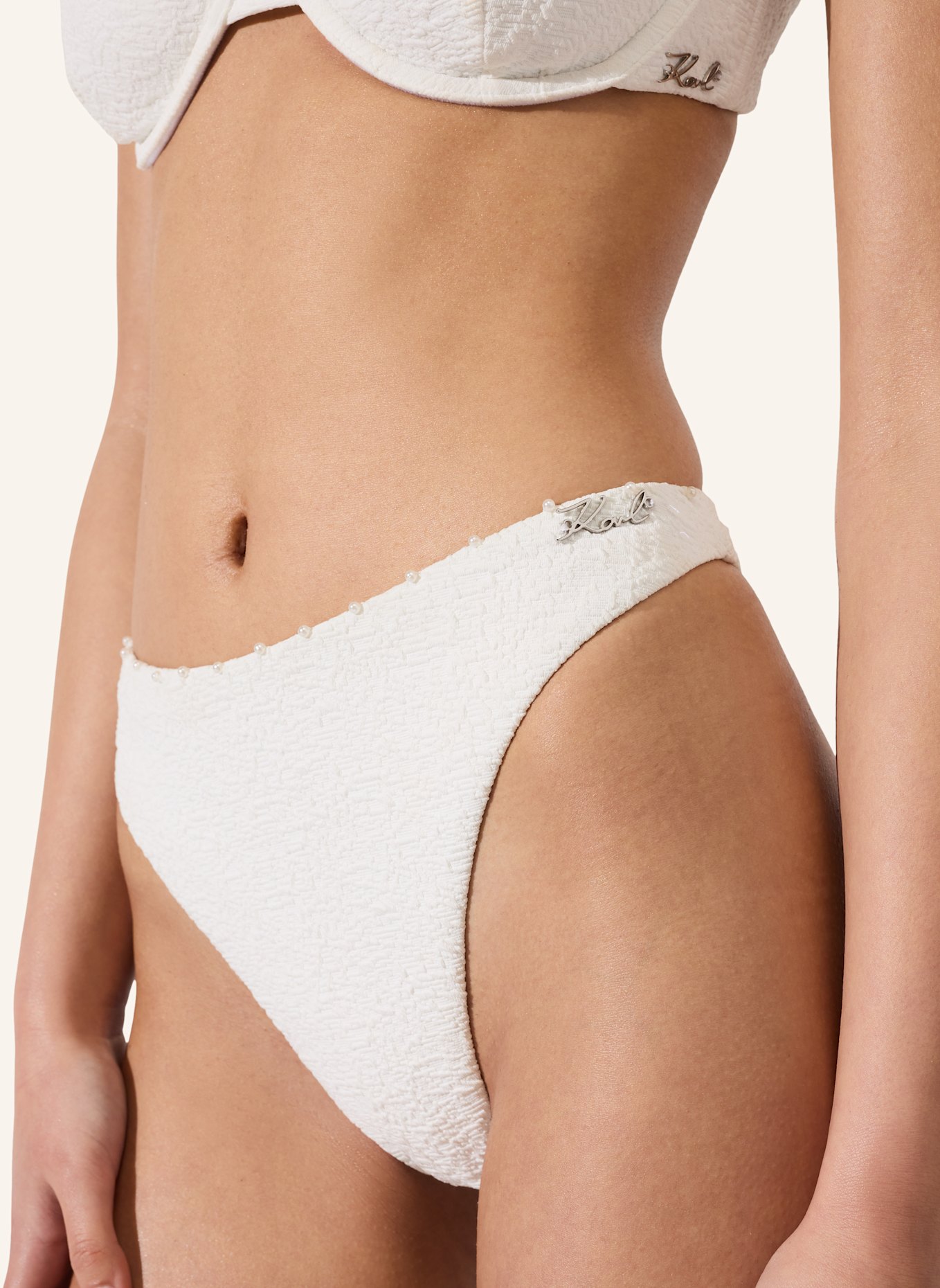 KARL LAGERFELD Bikini-Hose: BEIGE