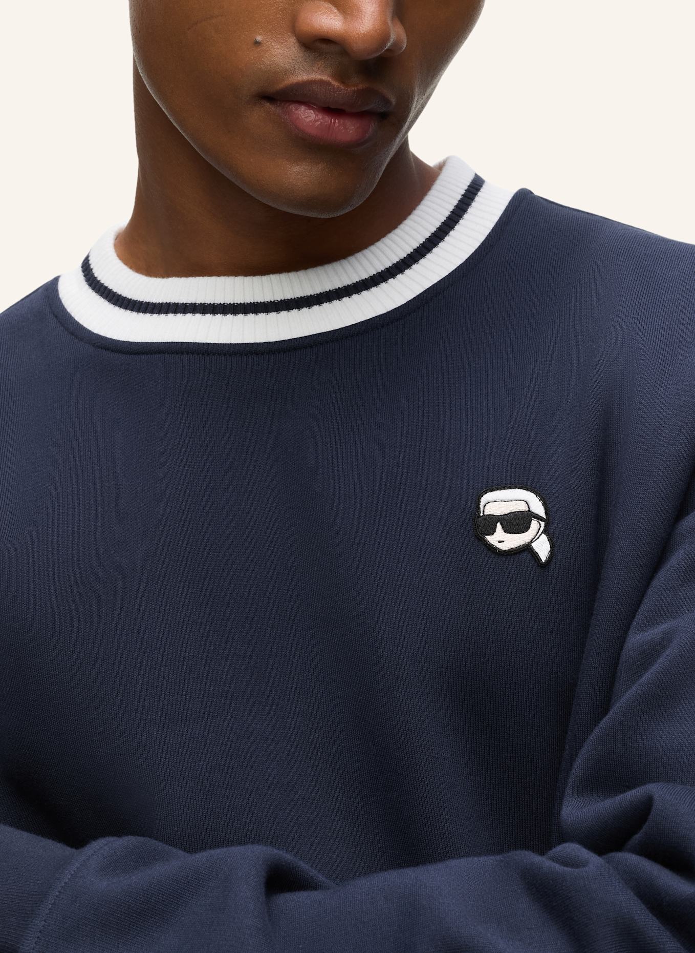 KARL LAGERFELD Sweatshirt: DUNKELBLAU
