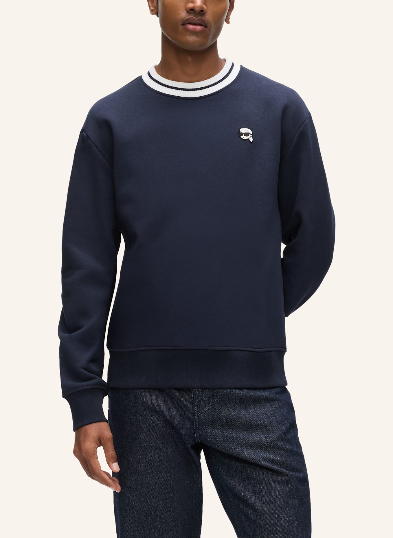 KARL LAGERFELD Sweatshirt: DUNKELBLAU