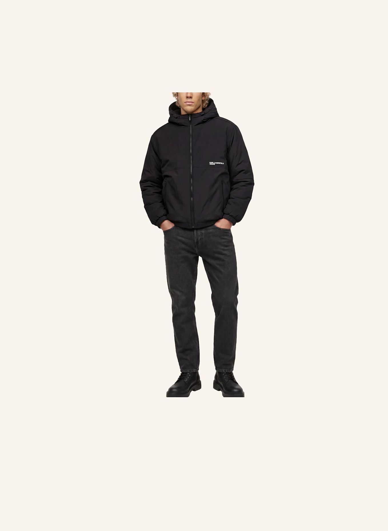 KARL LAGERFELD JEANS Jacke: SCHWARZ
