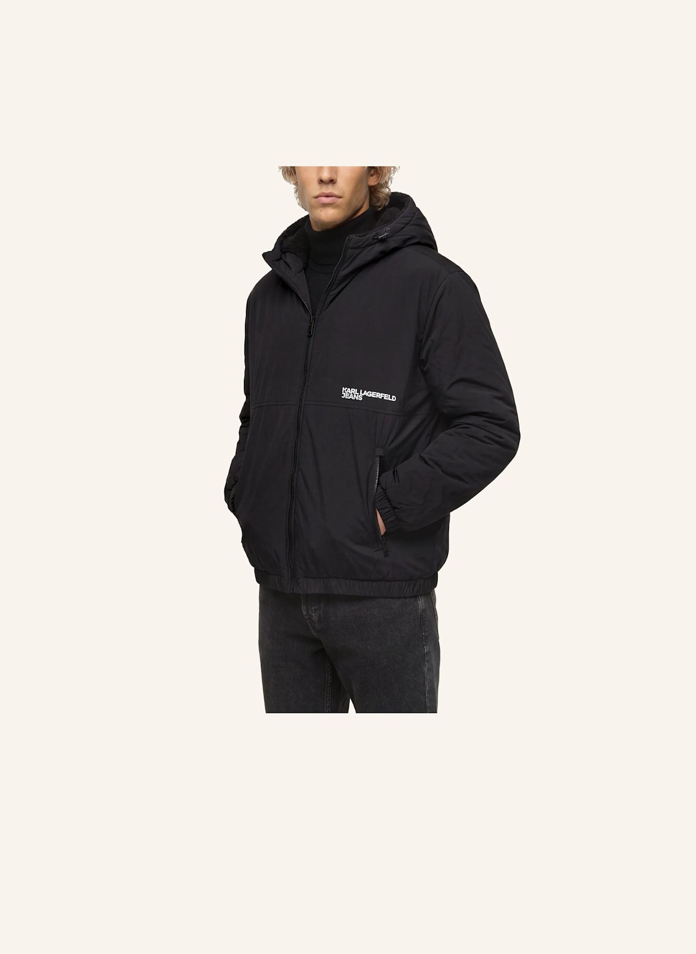 KARL LAGERFELD JEANS Jacke: SCHWARZ