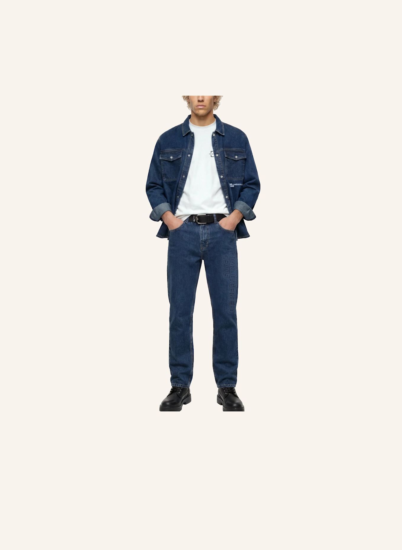 KARL LAGERFELD JEANS Hemd: BLAU
