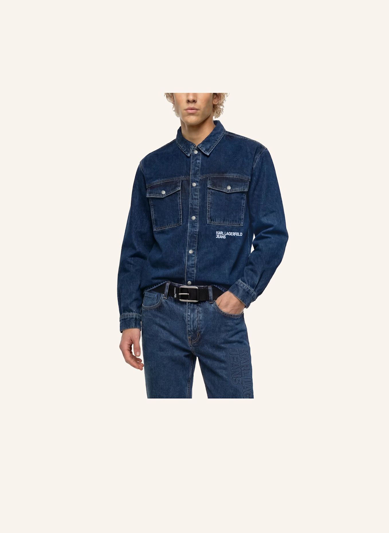 KARL LAGERFELD JEANS Hemd: BLAU