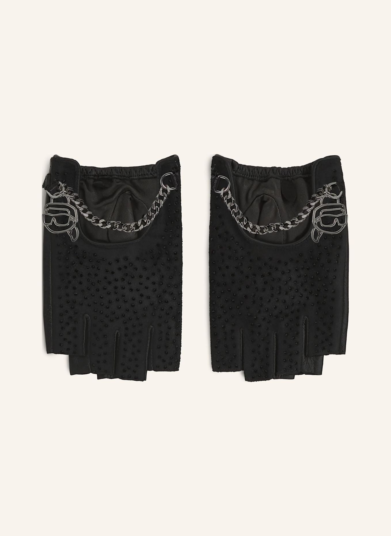 KARL LAGERFELD Handschuhe: SILBER