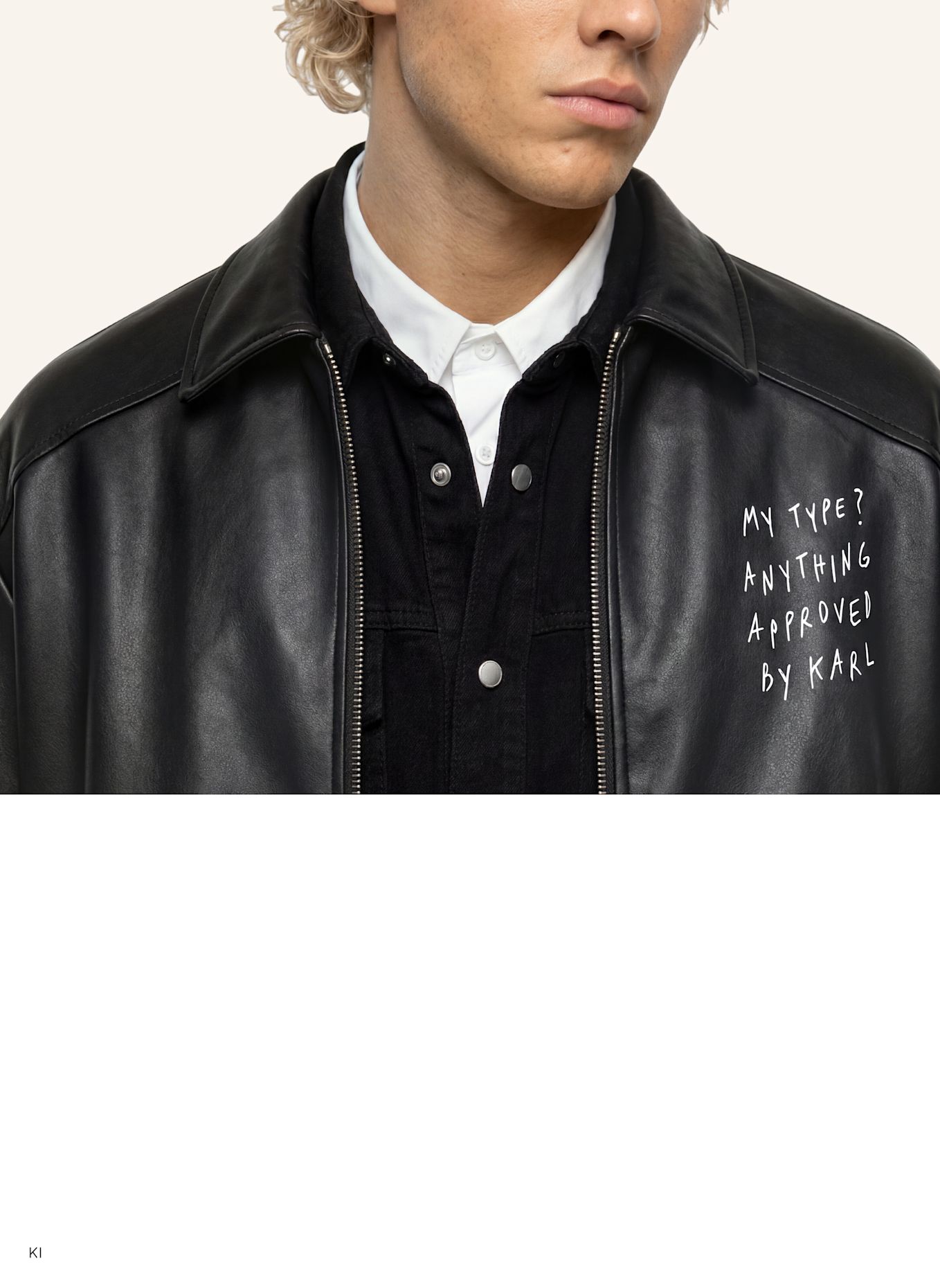 KARL LAGERFELD JEANS Jacke x Pietro Terzini: SCHWARZ