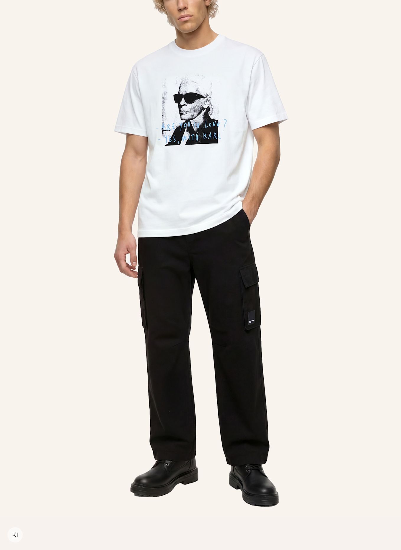 KARL LAGERFELD JEANS T-shirt x Pietro Terzini: WEISS