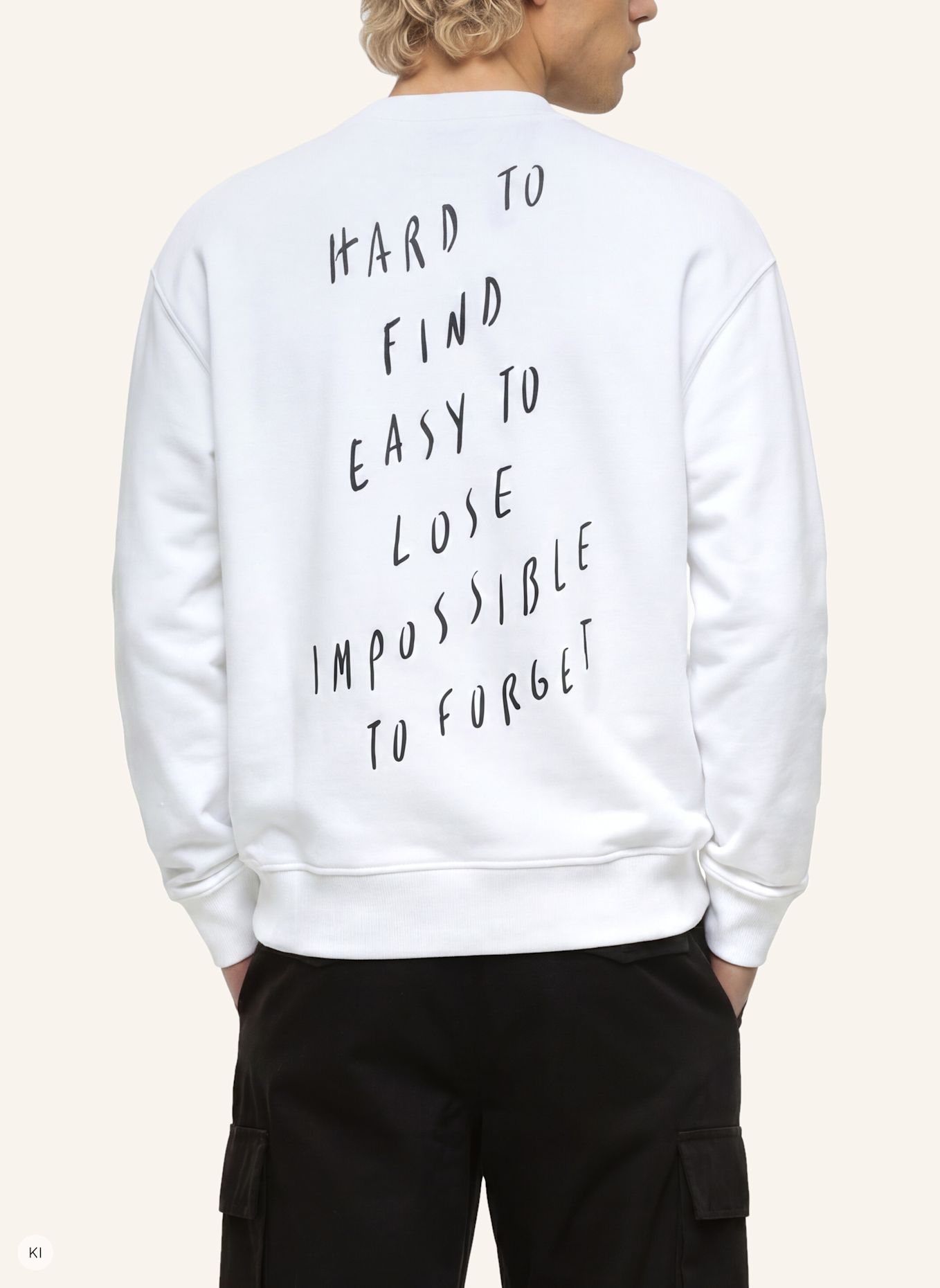 KARL LAGERFELD JEANS Sweatshirt x Pietro Terzini: WEISS