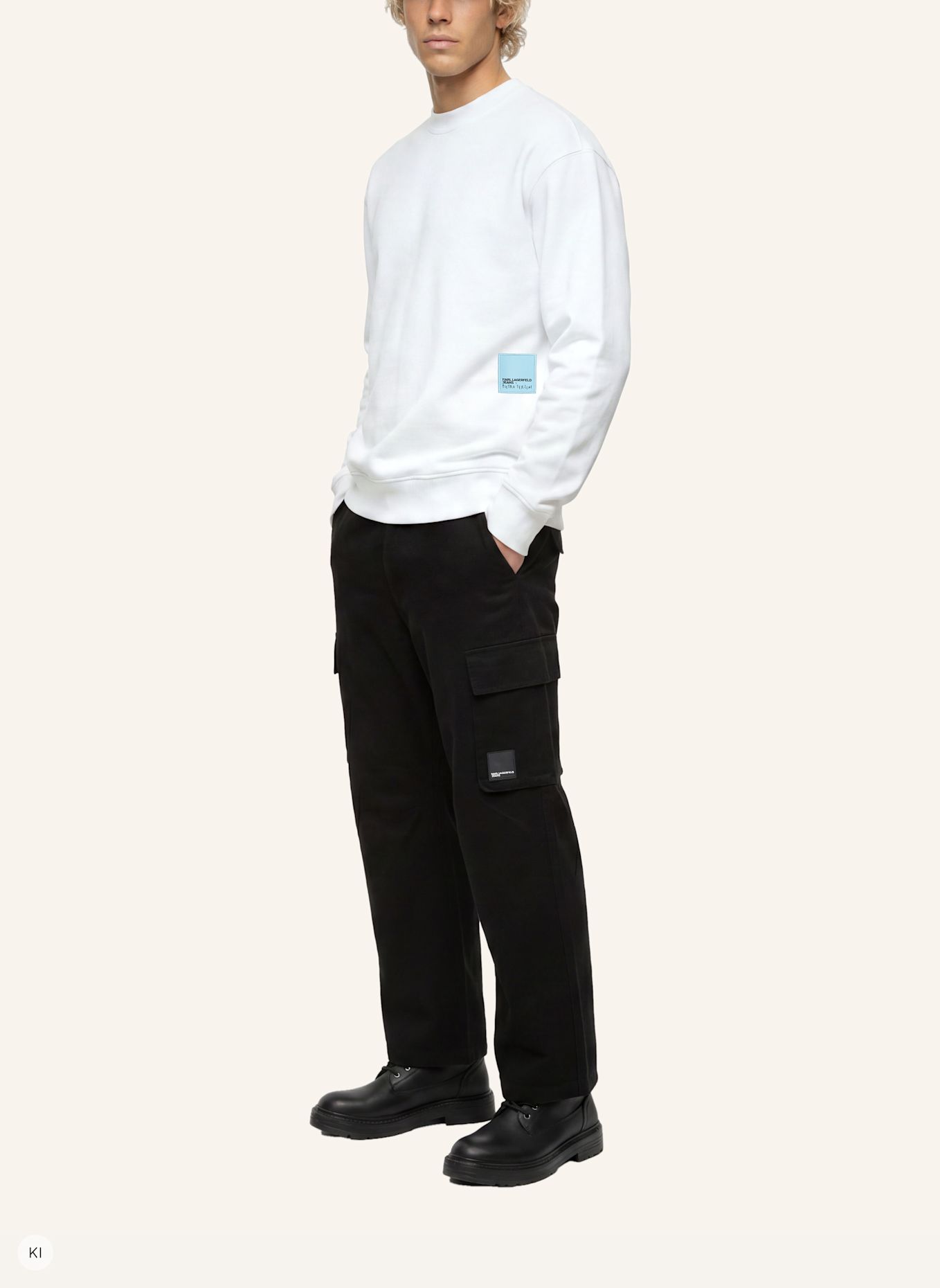 KARL LAGERFELD JEANS Sweatshirt x Pietro Terzini: WEISS