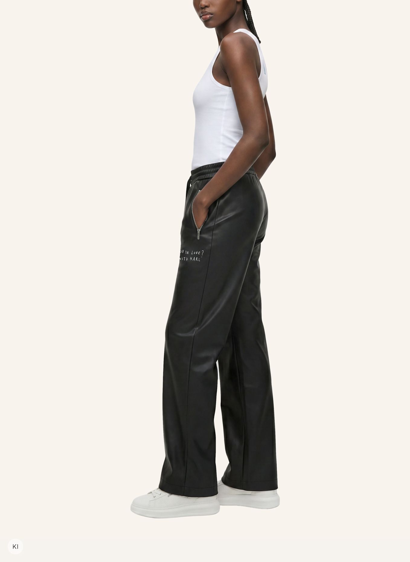 KARL LAGERFELD JEANS Hose: SCHWARZ