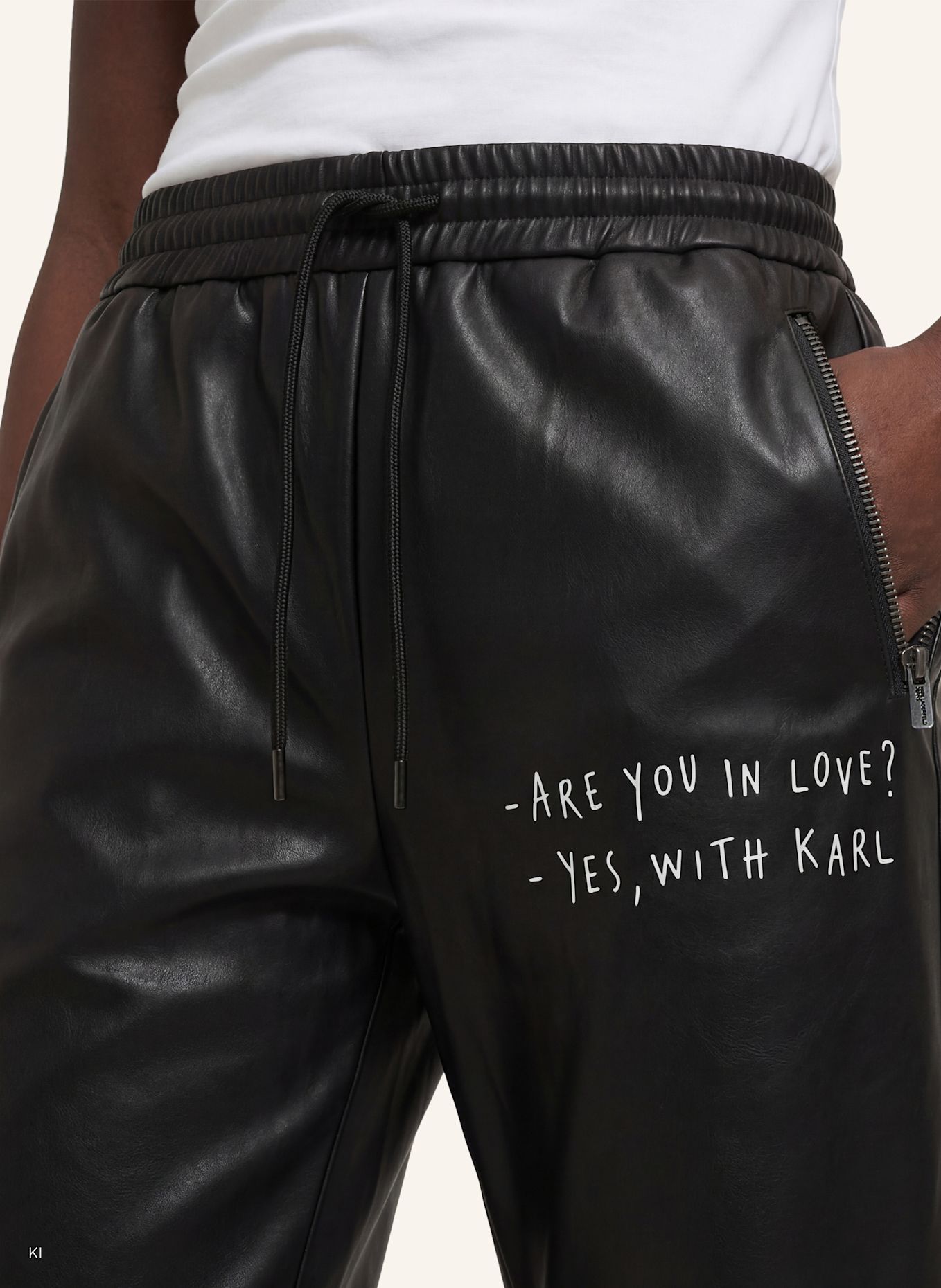 KARL LAGERFELD JEANS Hose: SCHWARZ