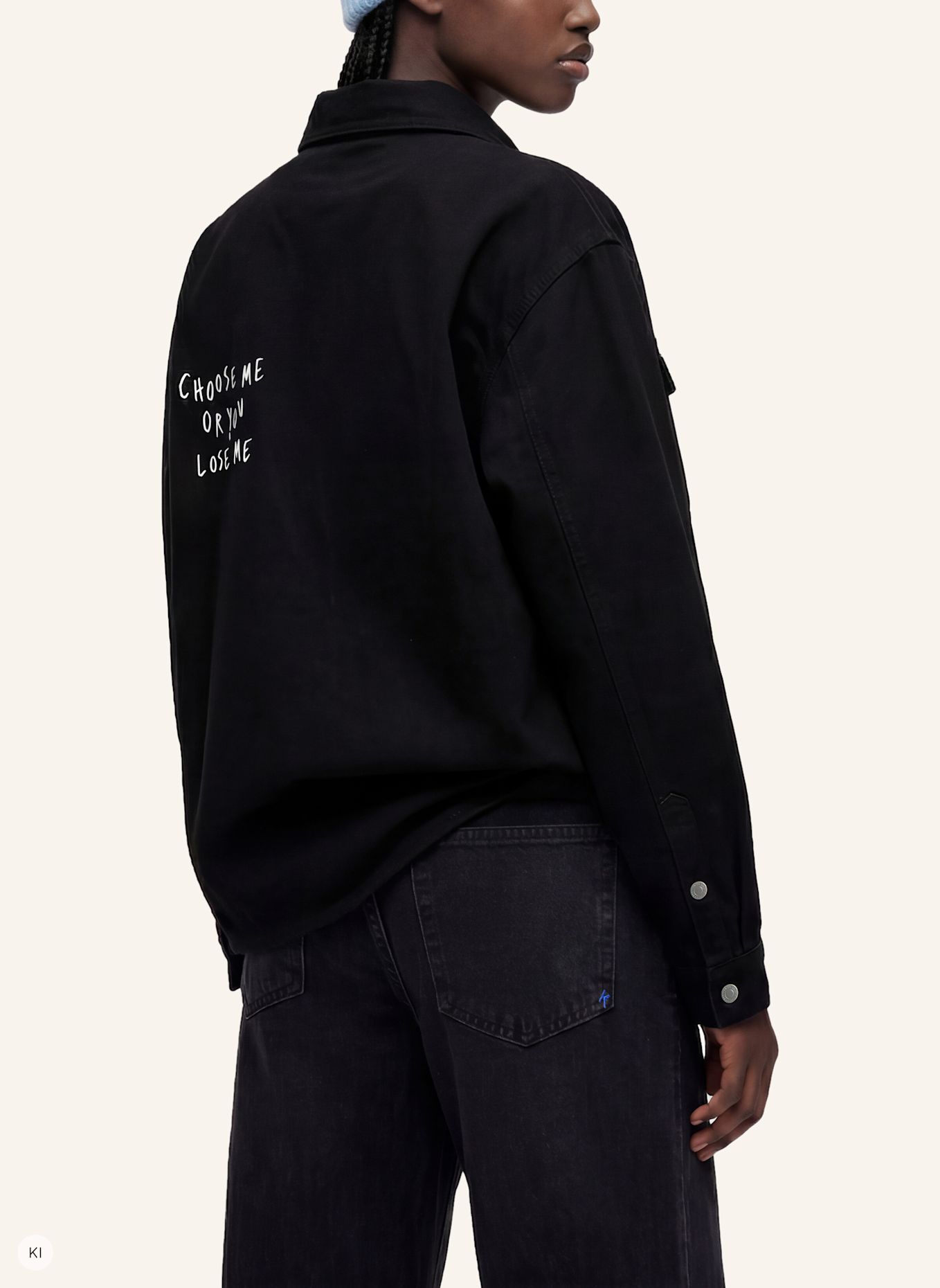 KARL LAGERFELD JEANS Bluse x Pietro Terzini: SCHWARZ