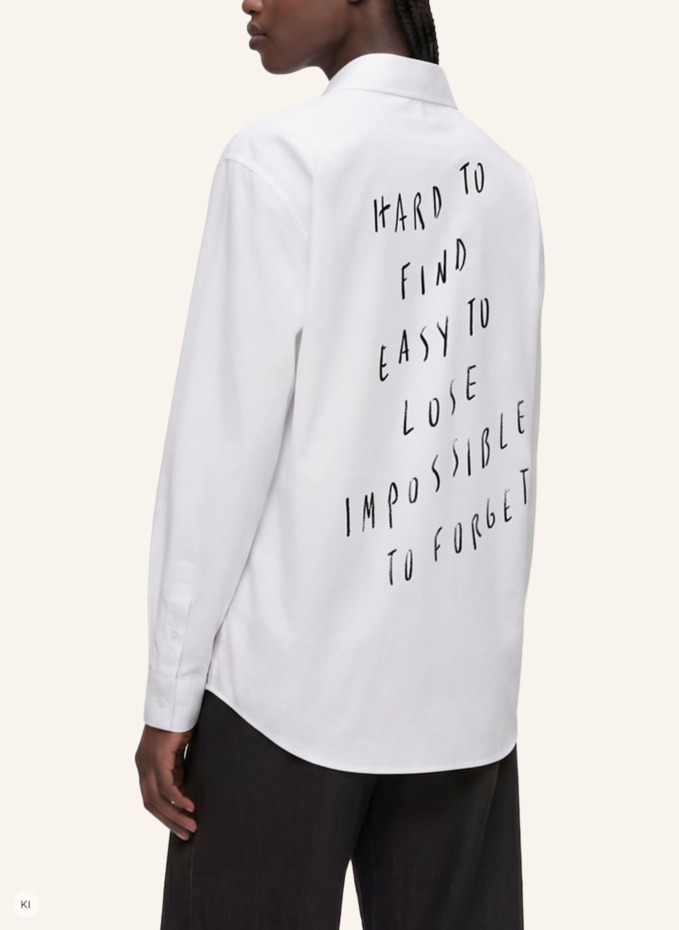 KARL LAGERFELD JEANS Bluse x Pietro Terzini: WEISS