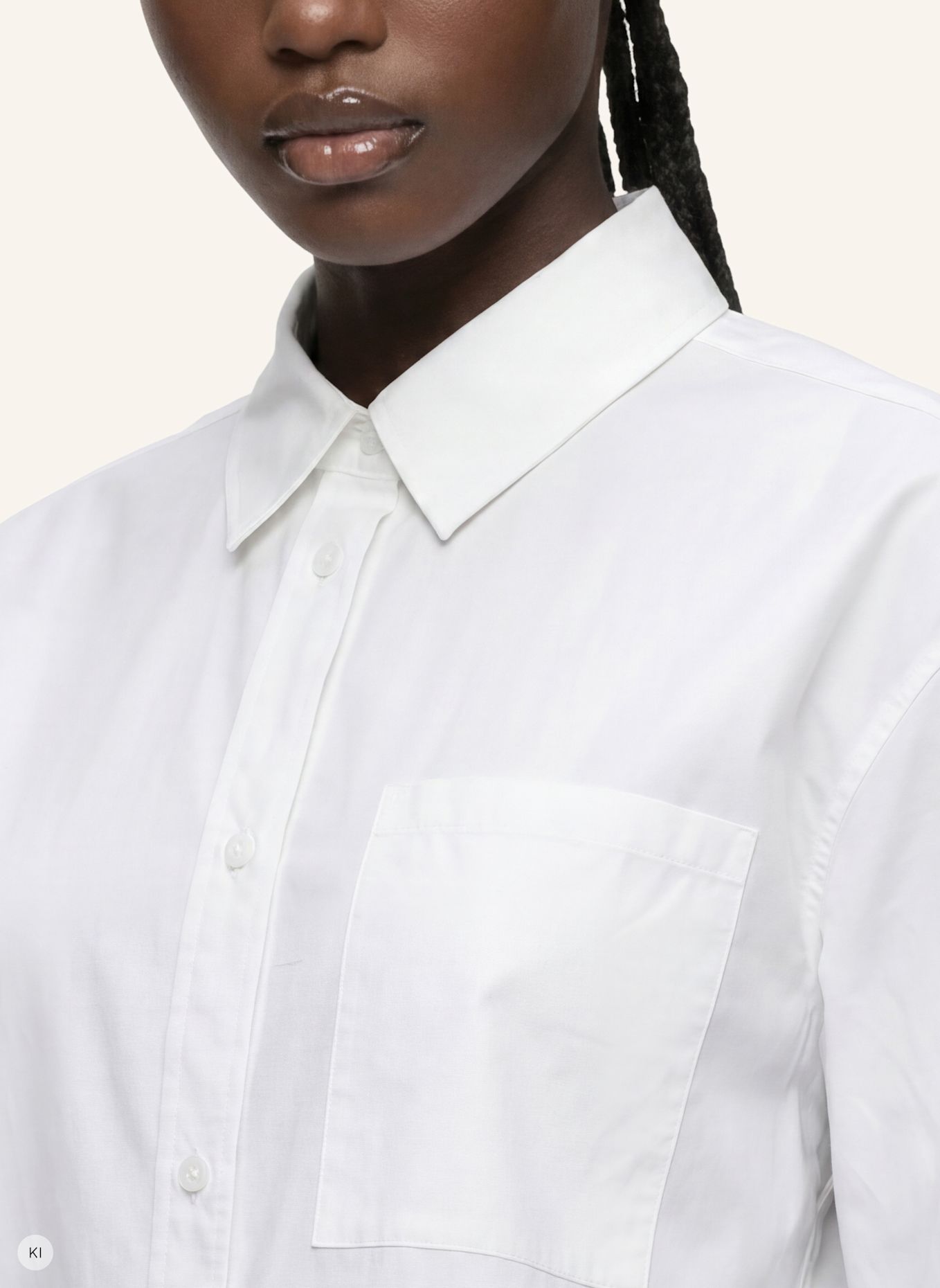 KARL LAGERFELD JEANS Bluse x Pietro Terzini: WEISS