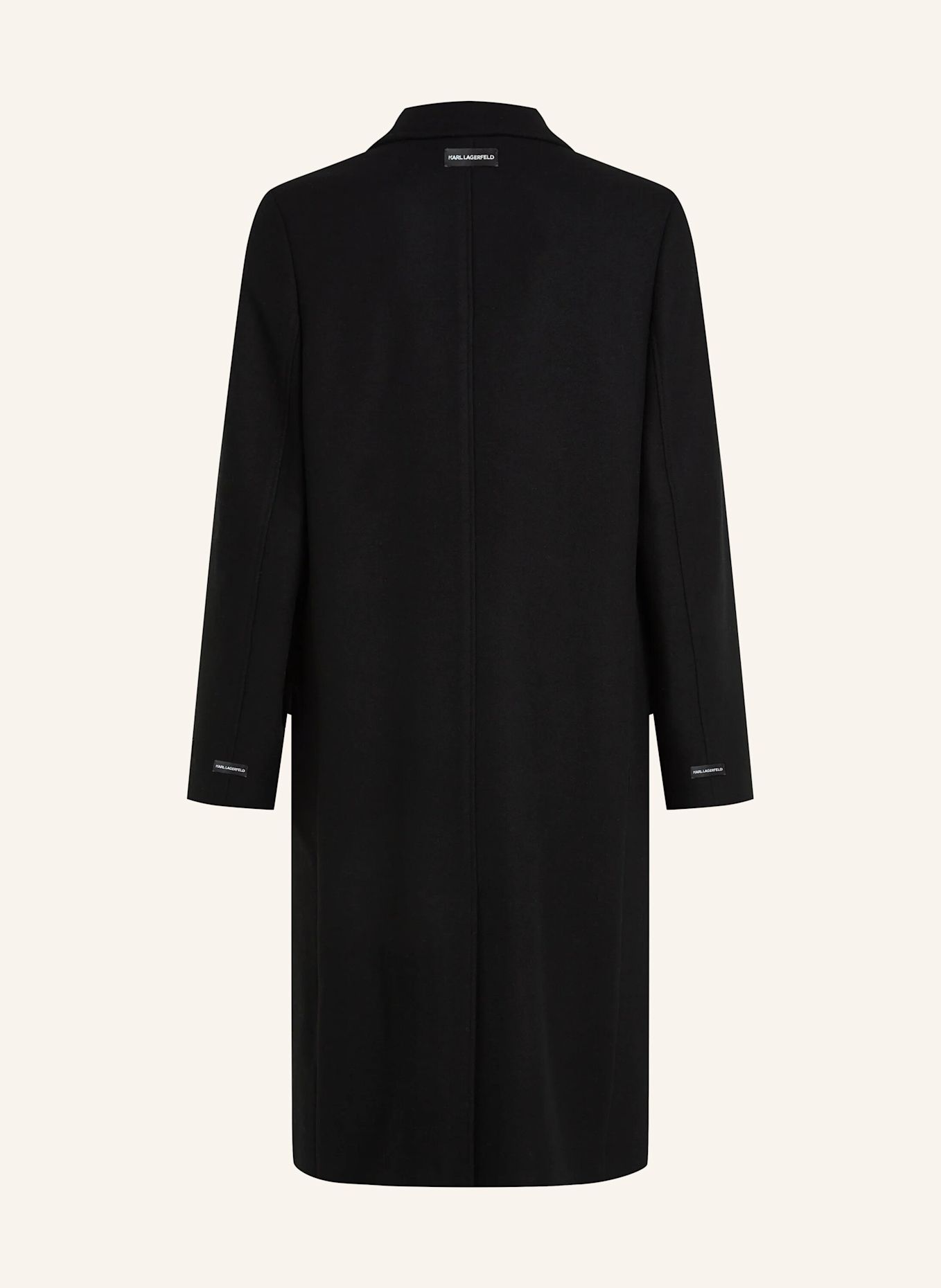 KARL LAGERFELD Mantel: SCHWARZ