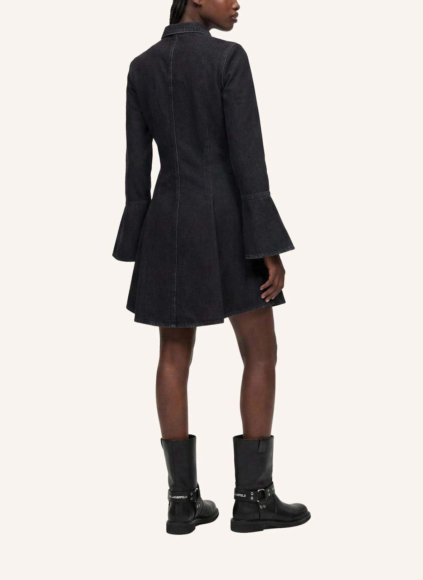 KARL LAGERFELD JEANS Kleid: SCHWARZ