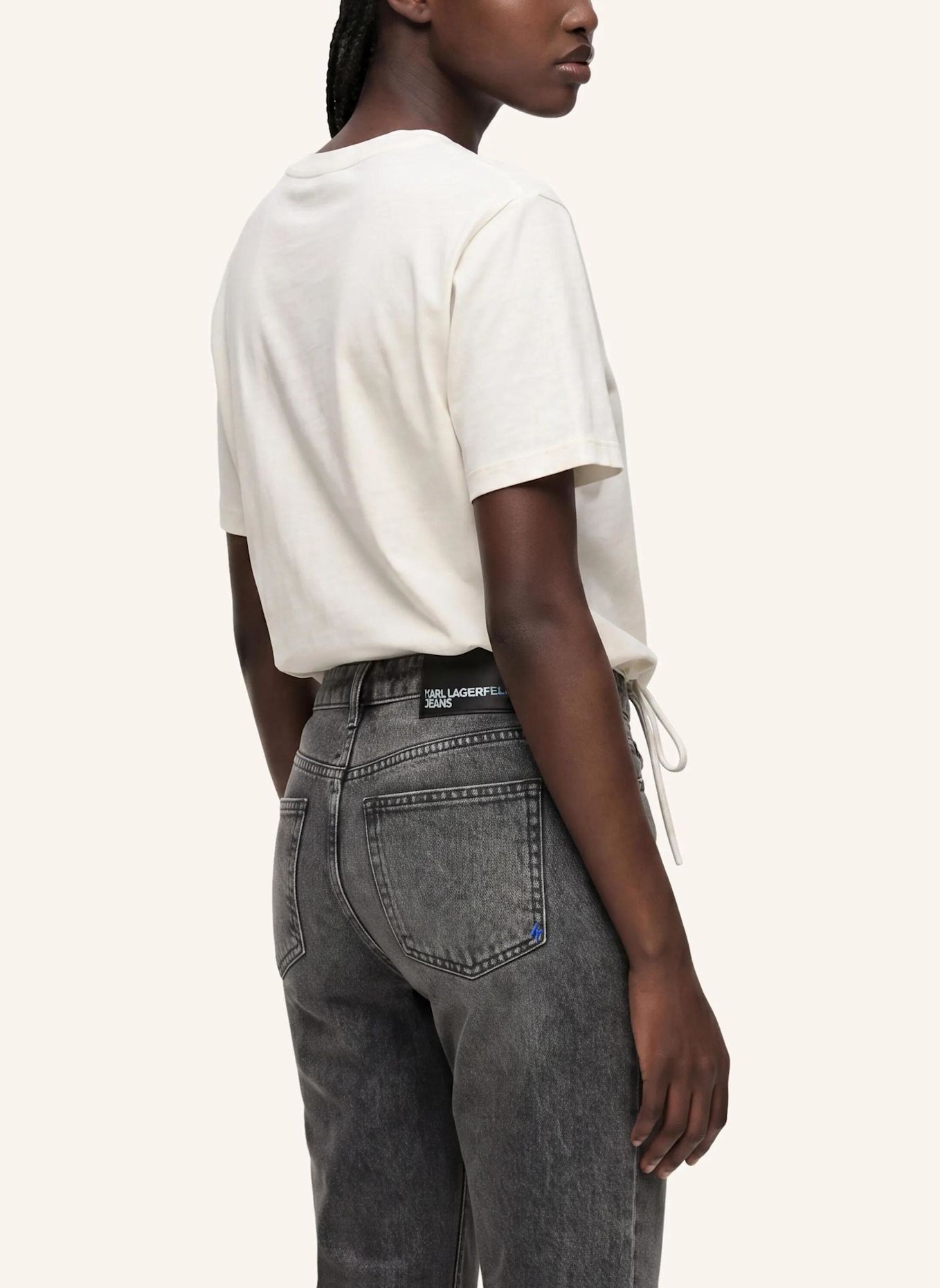 KARL LAGERFELD JEANS T-shirt: BEIGE