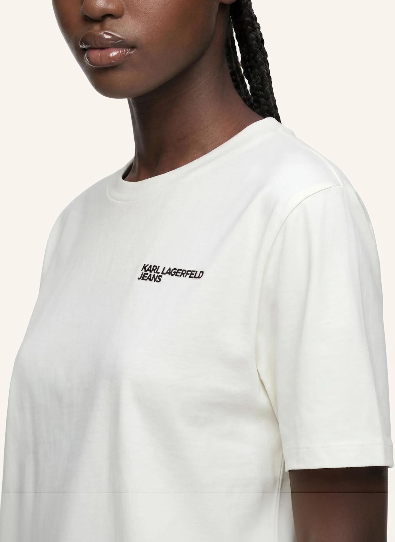 KARL LAGERFELD JEANS T-shirt: BEIGE
