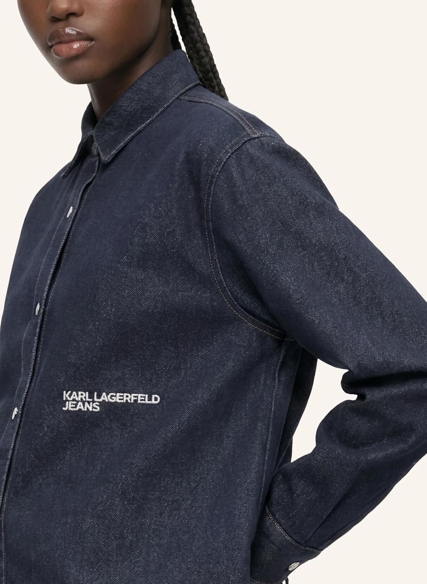 KARL LAGERFELD JEANS Bluse: DUNKELBLAU