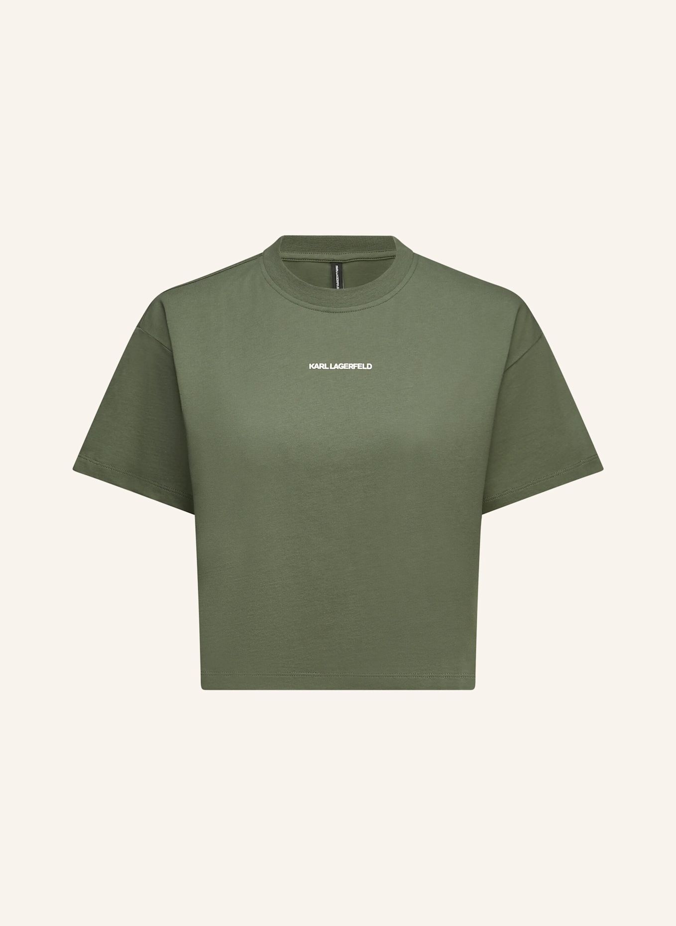KARL LAGERFELD Top: DUNKELGRÜN