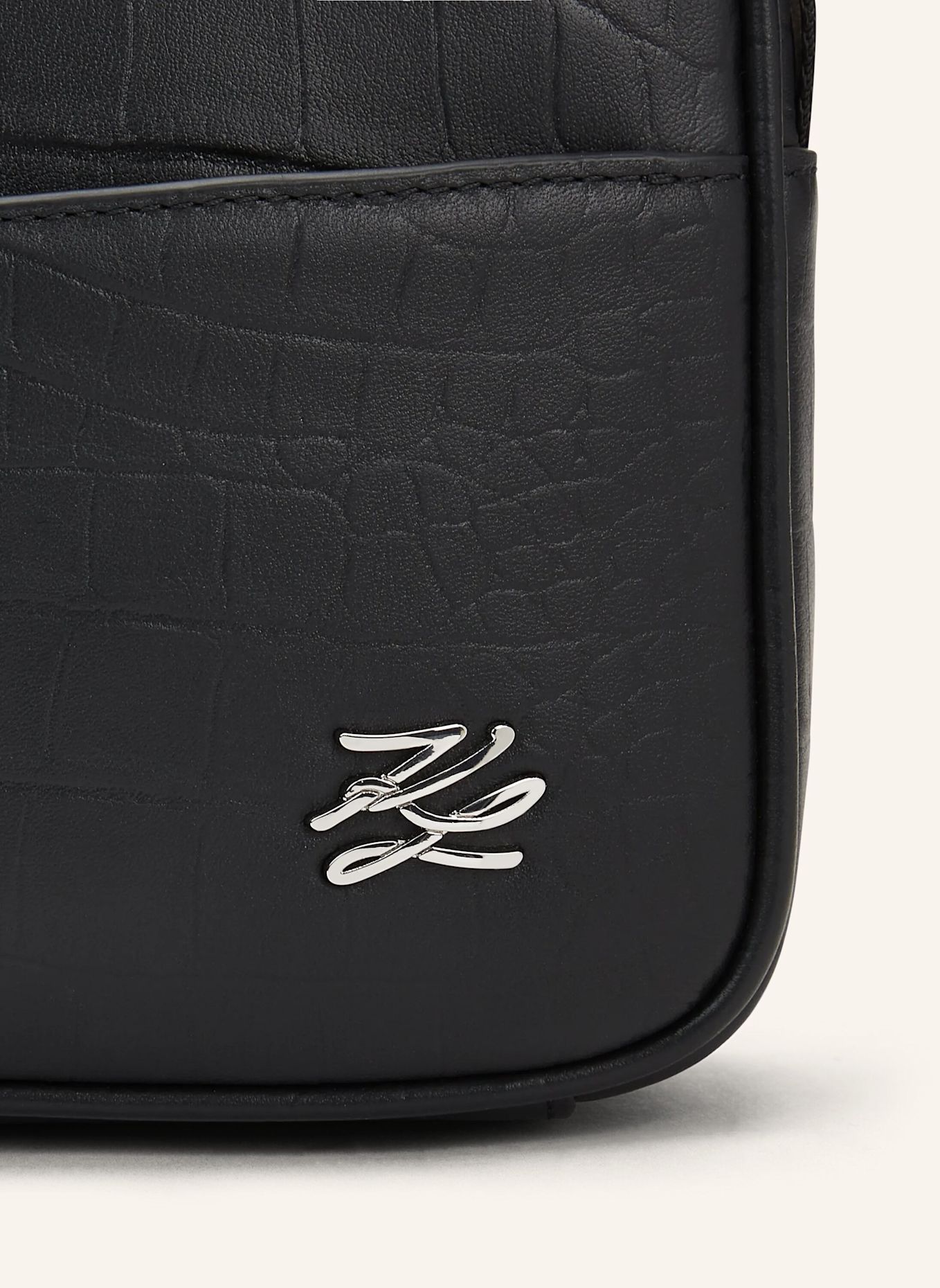 KARL LAGERFELD Schultertasche: SCHWARZ