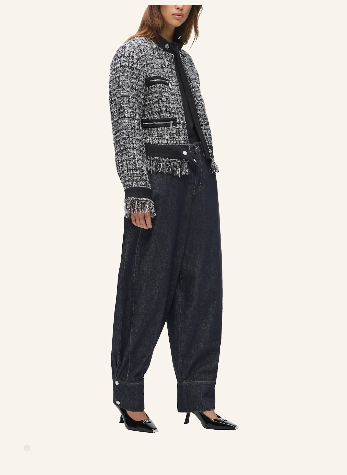 KARL LAGERFELD Jacke: SCHWARZ