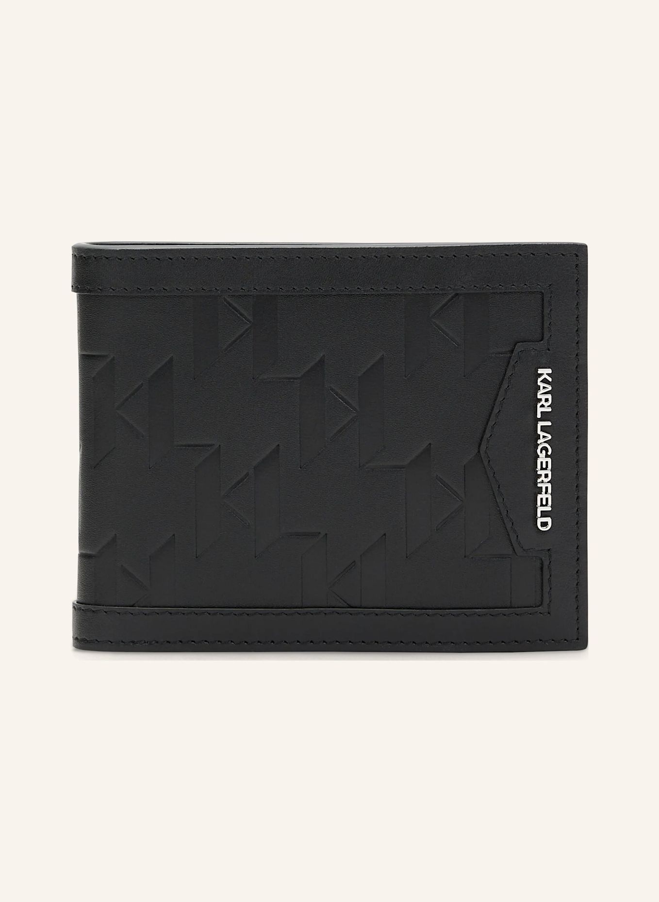 KARL LAGERFELD Geldbörse: SCHWARZ