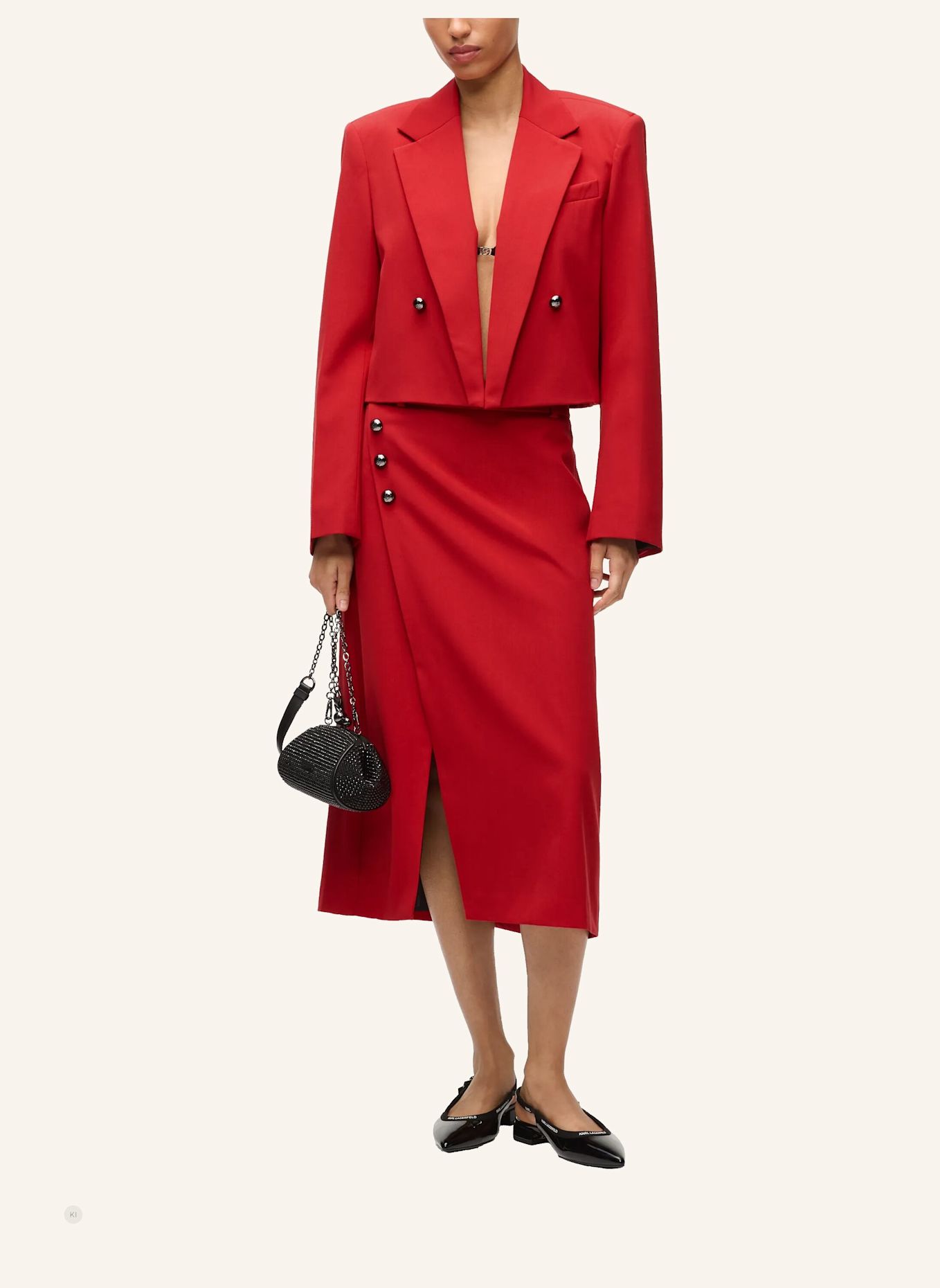 KARL LAGERFELD Blazer: ROT