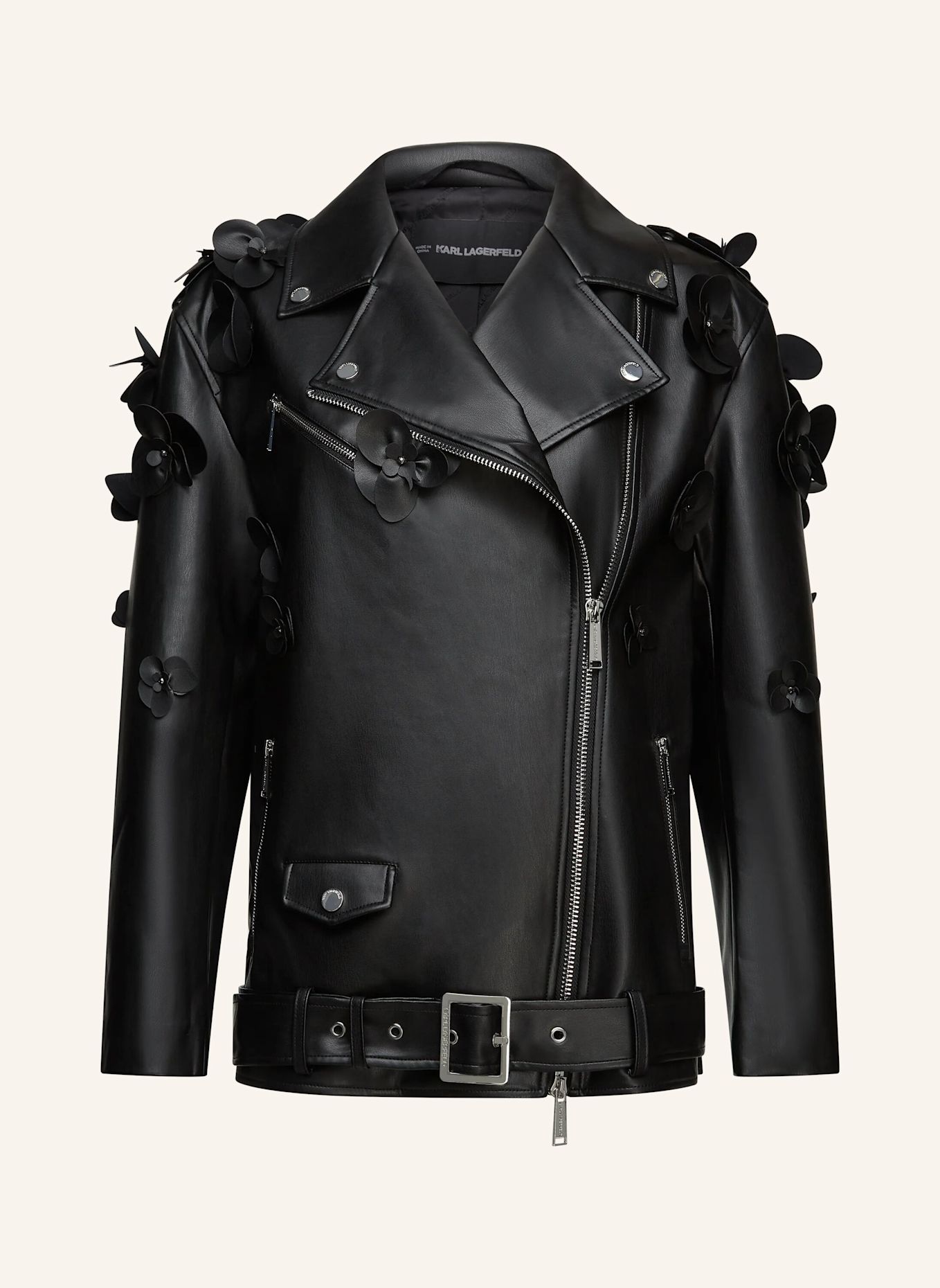 KARL LAGERFELD Bomberjacke: SCHWARZ