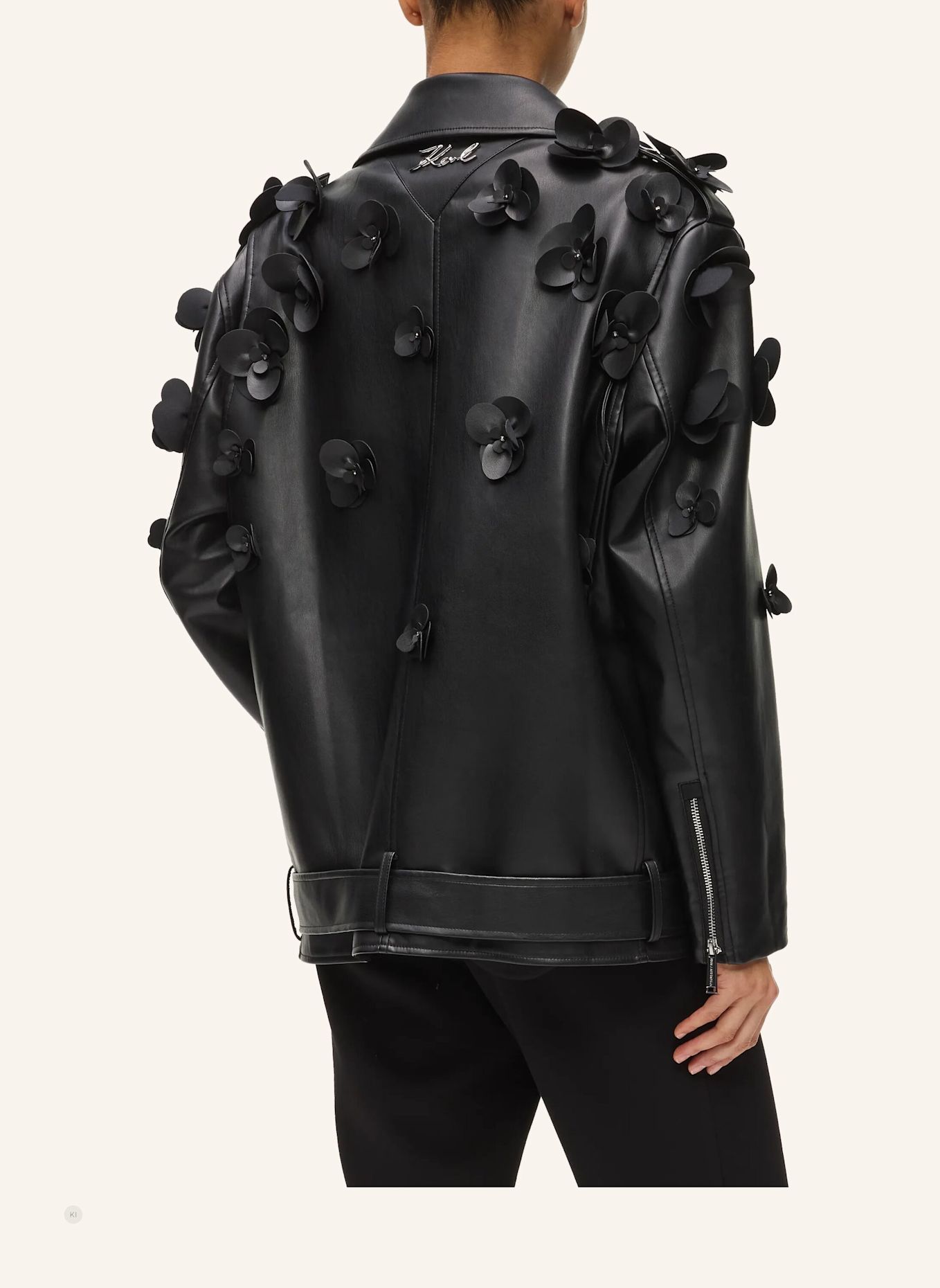 KARL LAGERFELD Bomberjacke: SCHWARZ