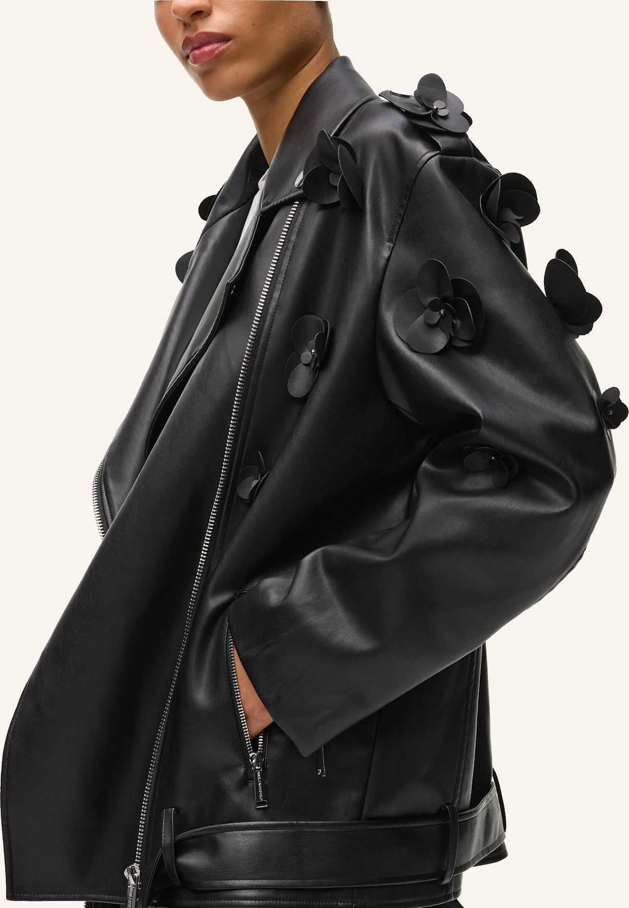 KARL LAGERFELD Bomberjacke: SCHWARZ