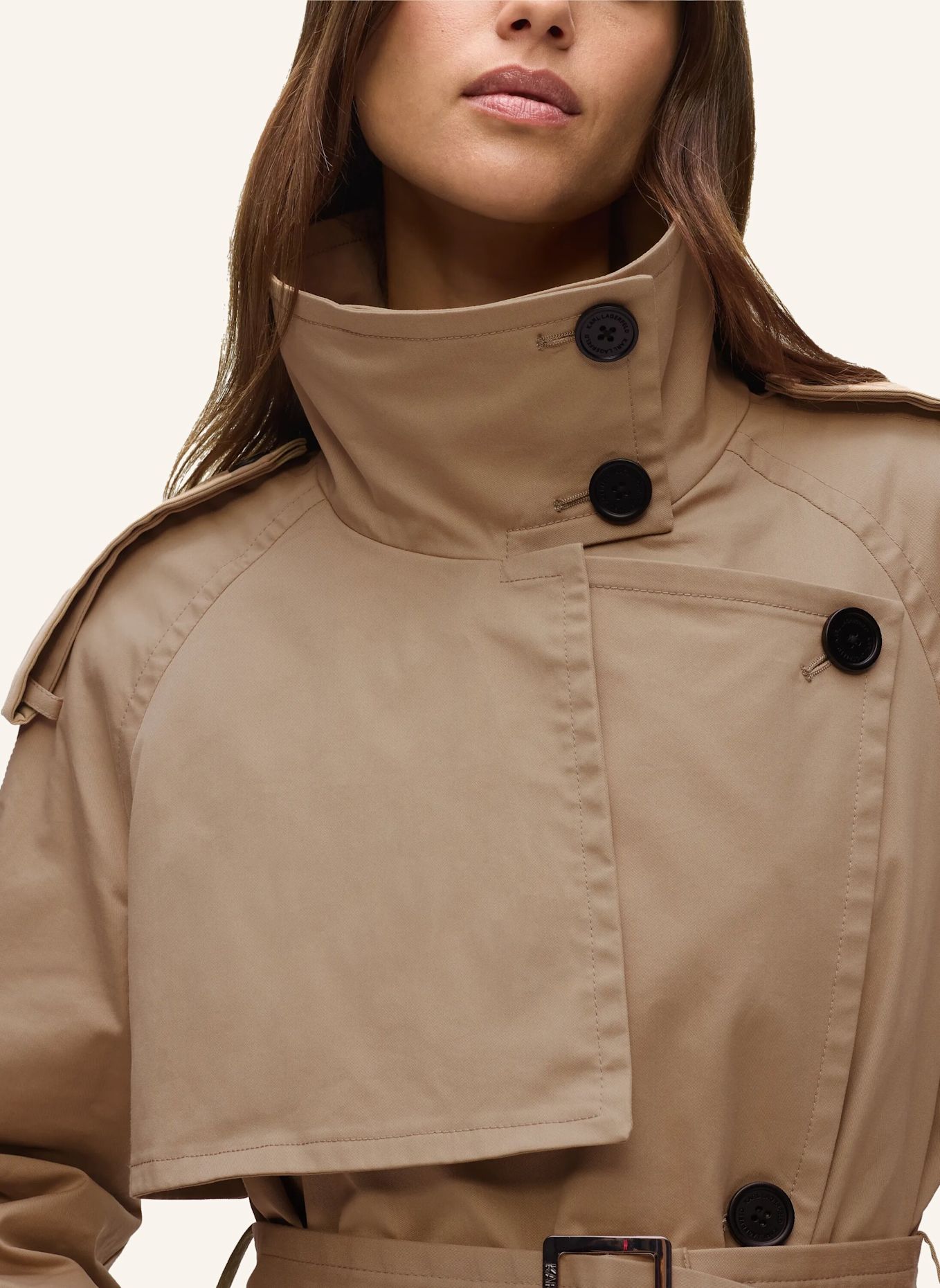 KARL LAGERFELD Mantel: BEIGE