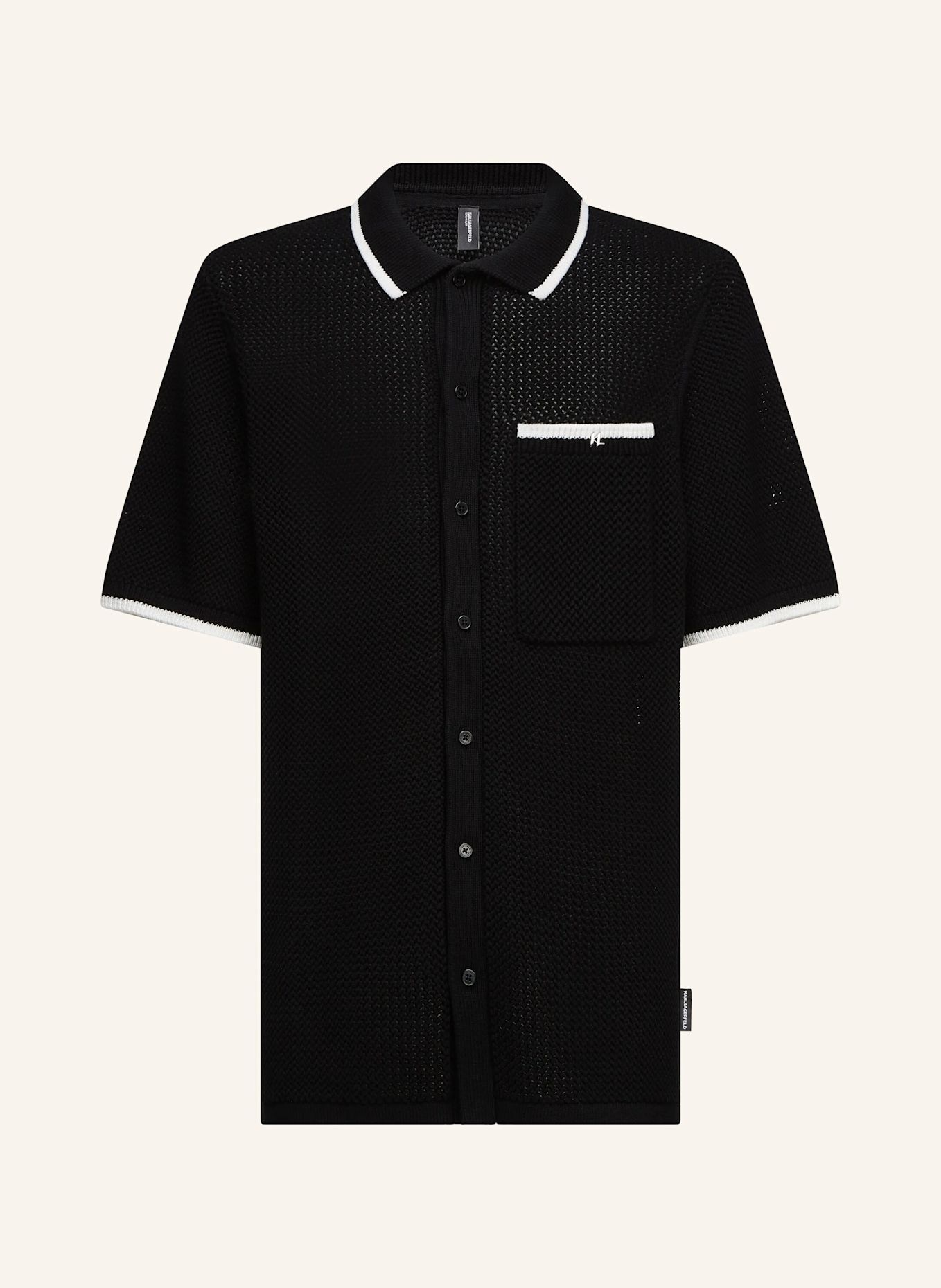KARL LAGERFELD Poloshirt: SCHWARZ