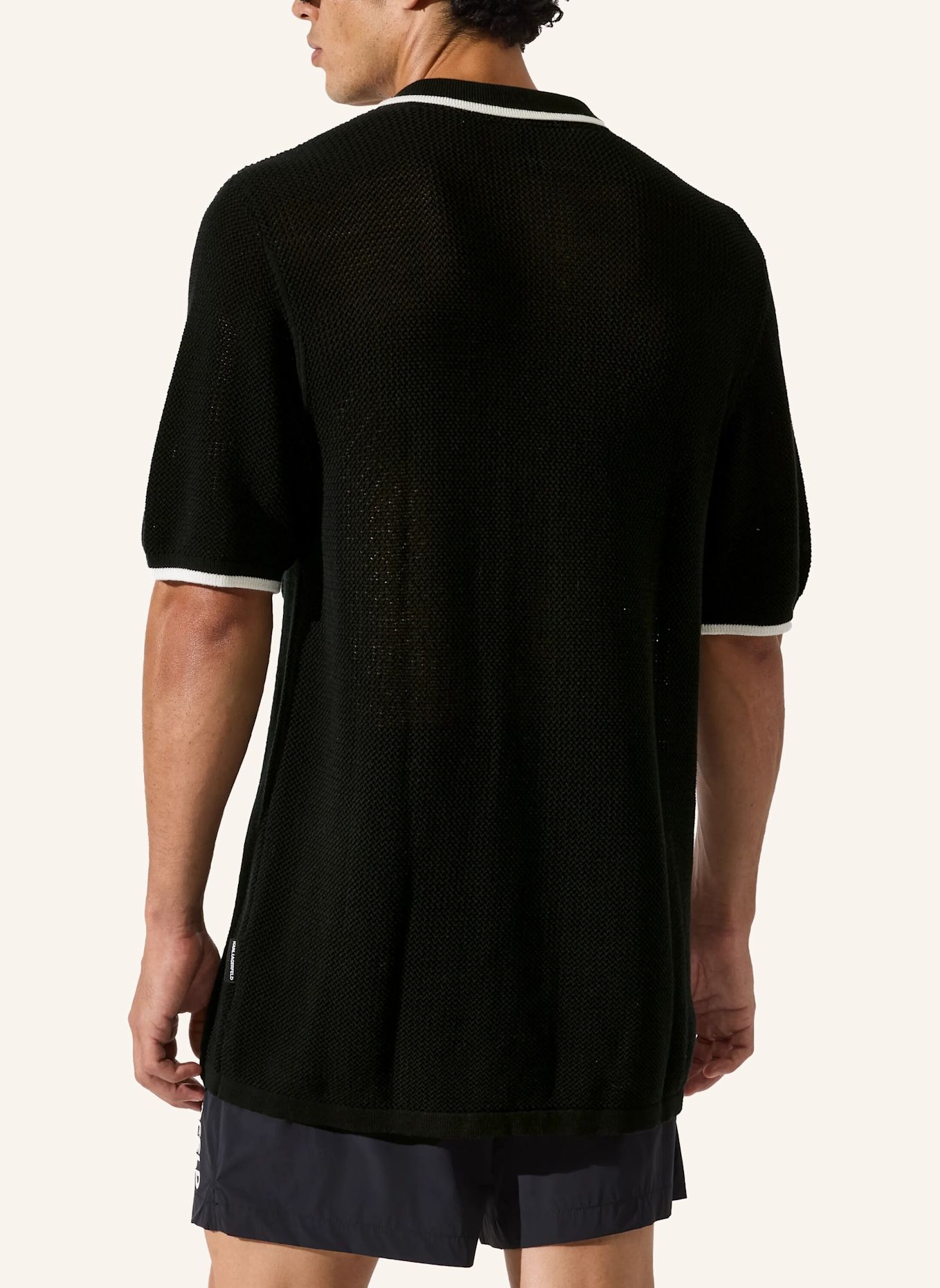 KARL LAGERFELD Poloshirt: SCHWARZ
