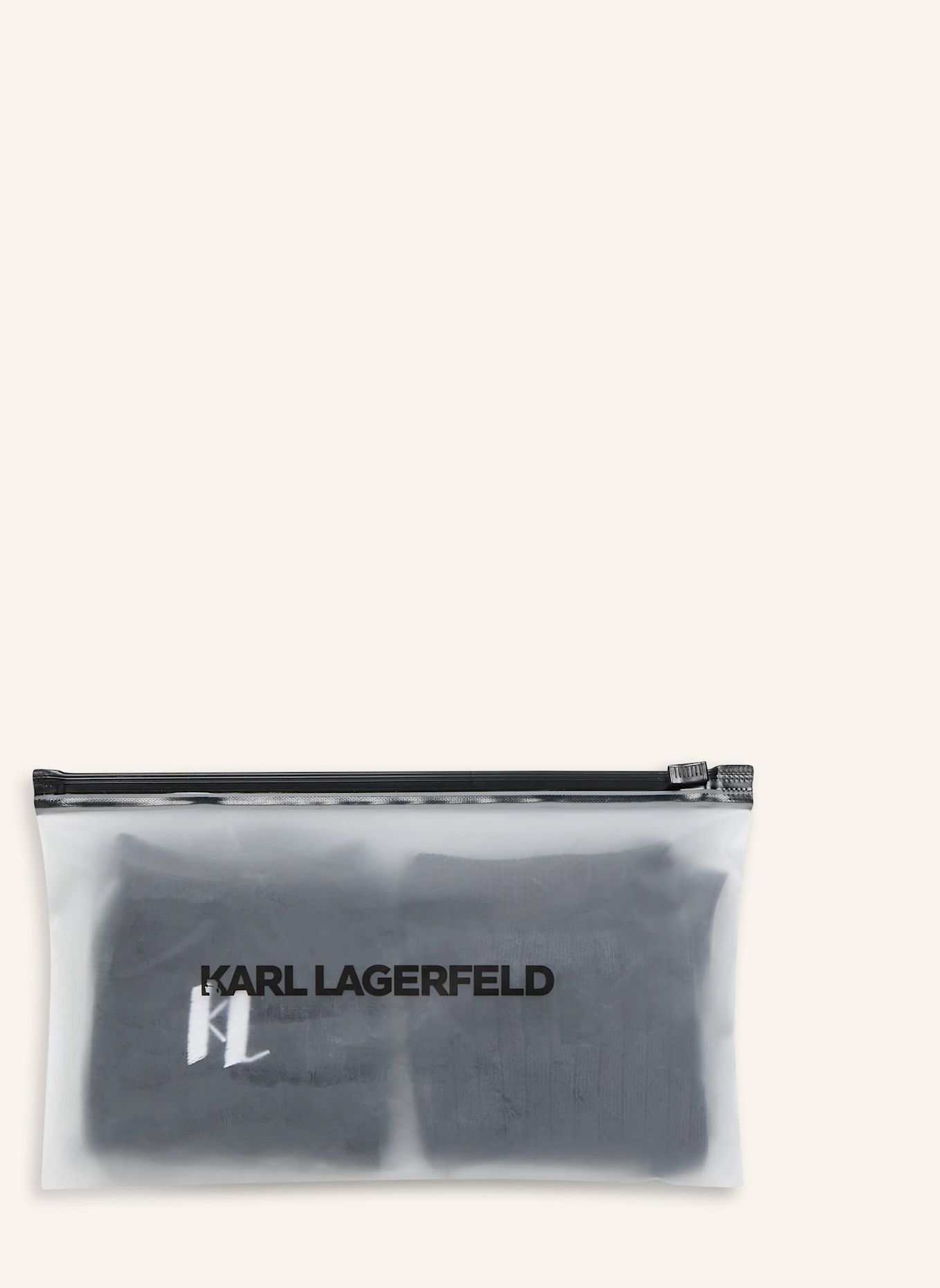 KARL LAGERFELD Socken: SCHWARZ / GRAU